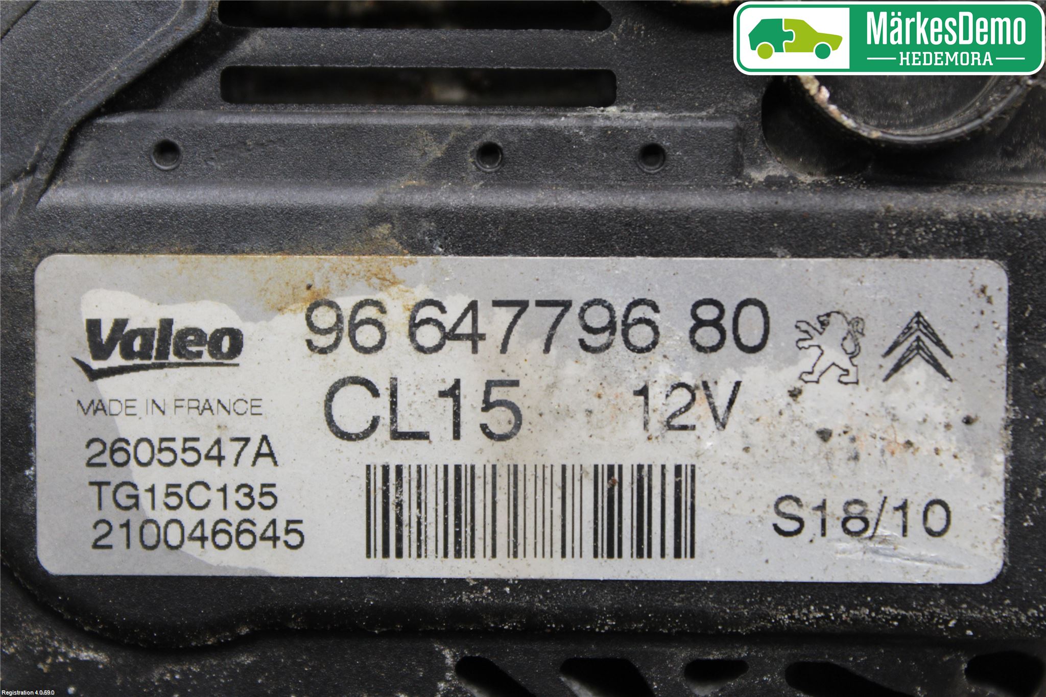 Citroen C3 10-17 Dynamo