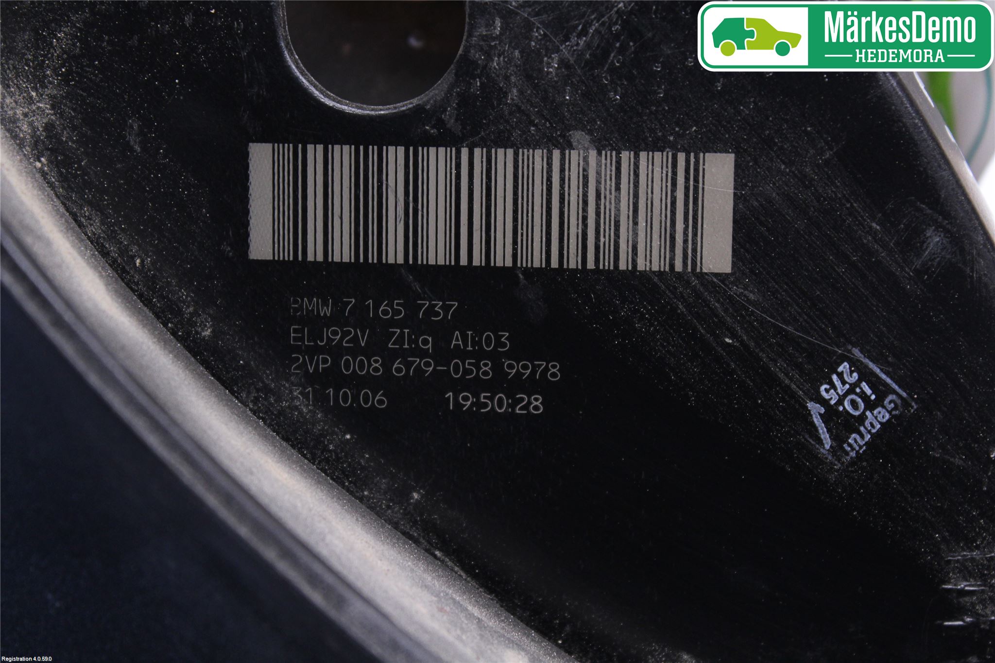 BMW 5 E60/61 Sed/Tou 02-10 Baklykt Venstre