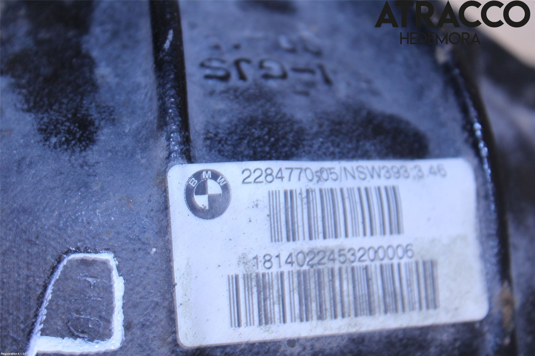 BMW 4 F32/F33/F82/F83 13-20 Bakaksel Kardang Bak -Diff