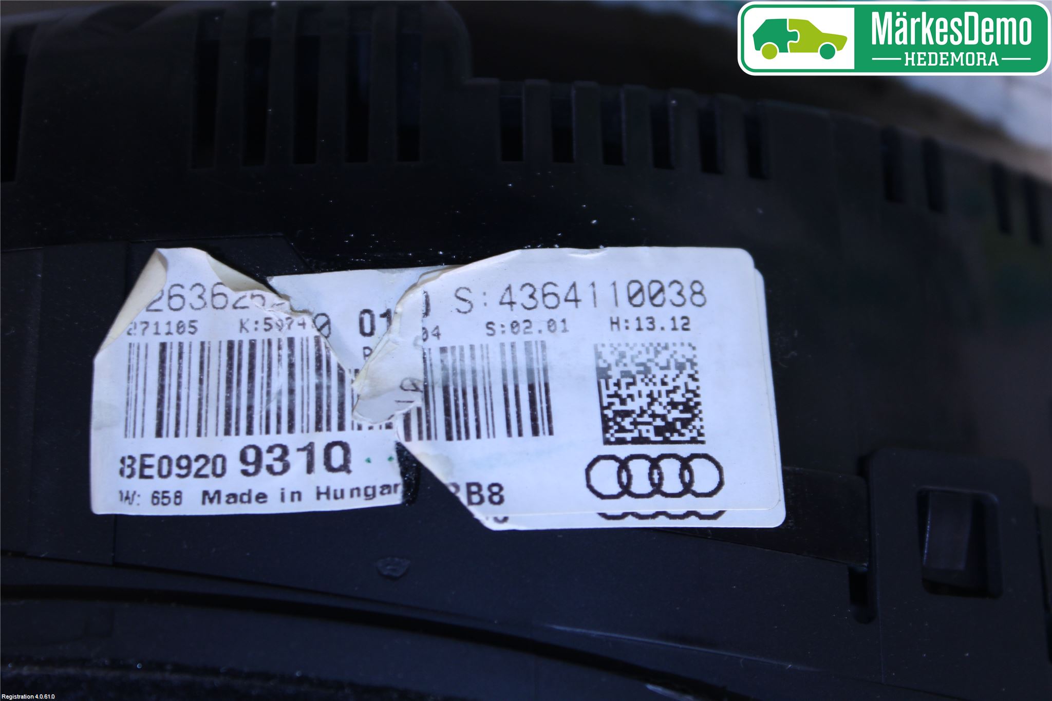 Audi A4/S4 05-07 Instr Kombinert