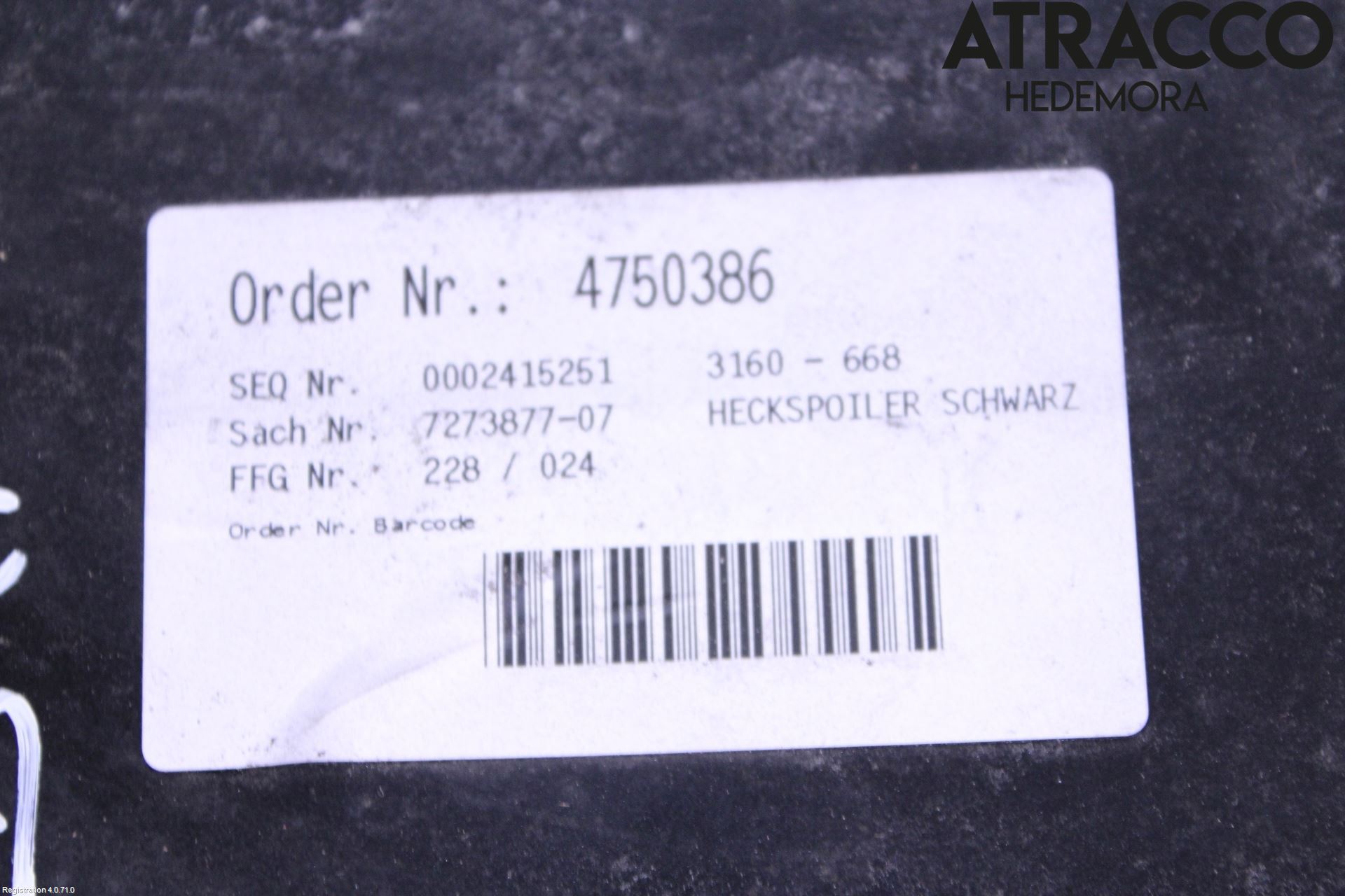 BMW 3 F30/F31/F80 12-19 Spoiler Bakluke
