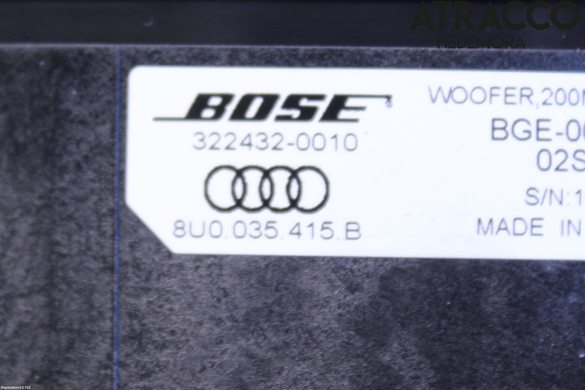 Audi Q3 8U 12-18 Innr Høyttaler