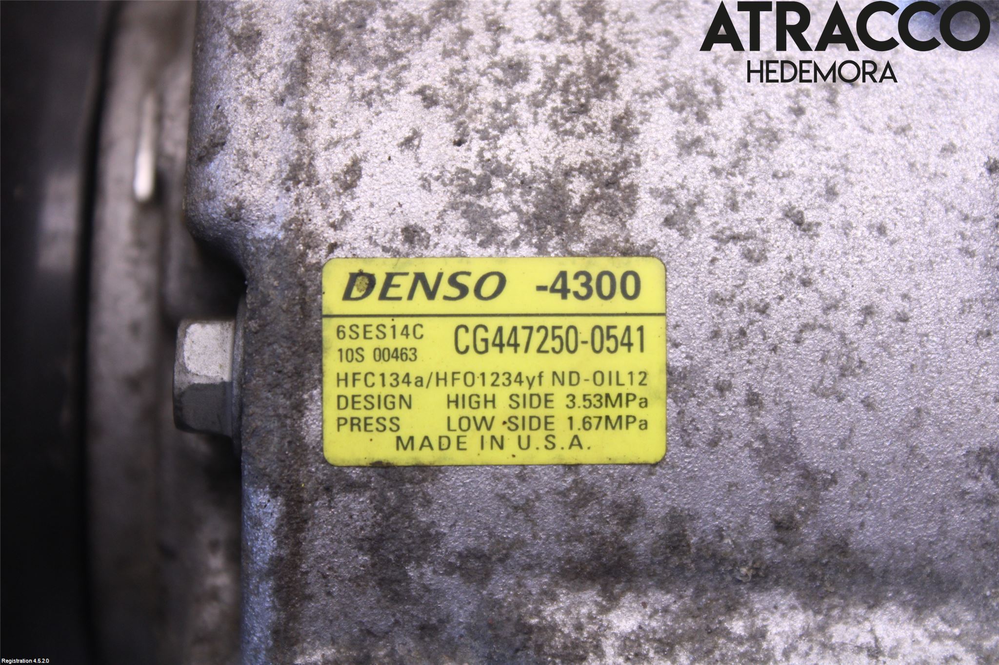 Kia OPTIMA 16-20 Varme Ac Kompressor