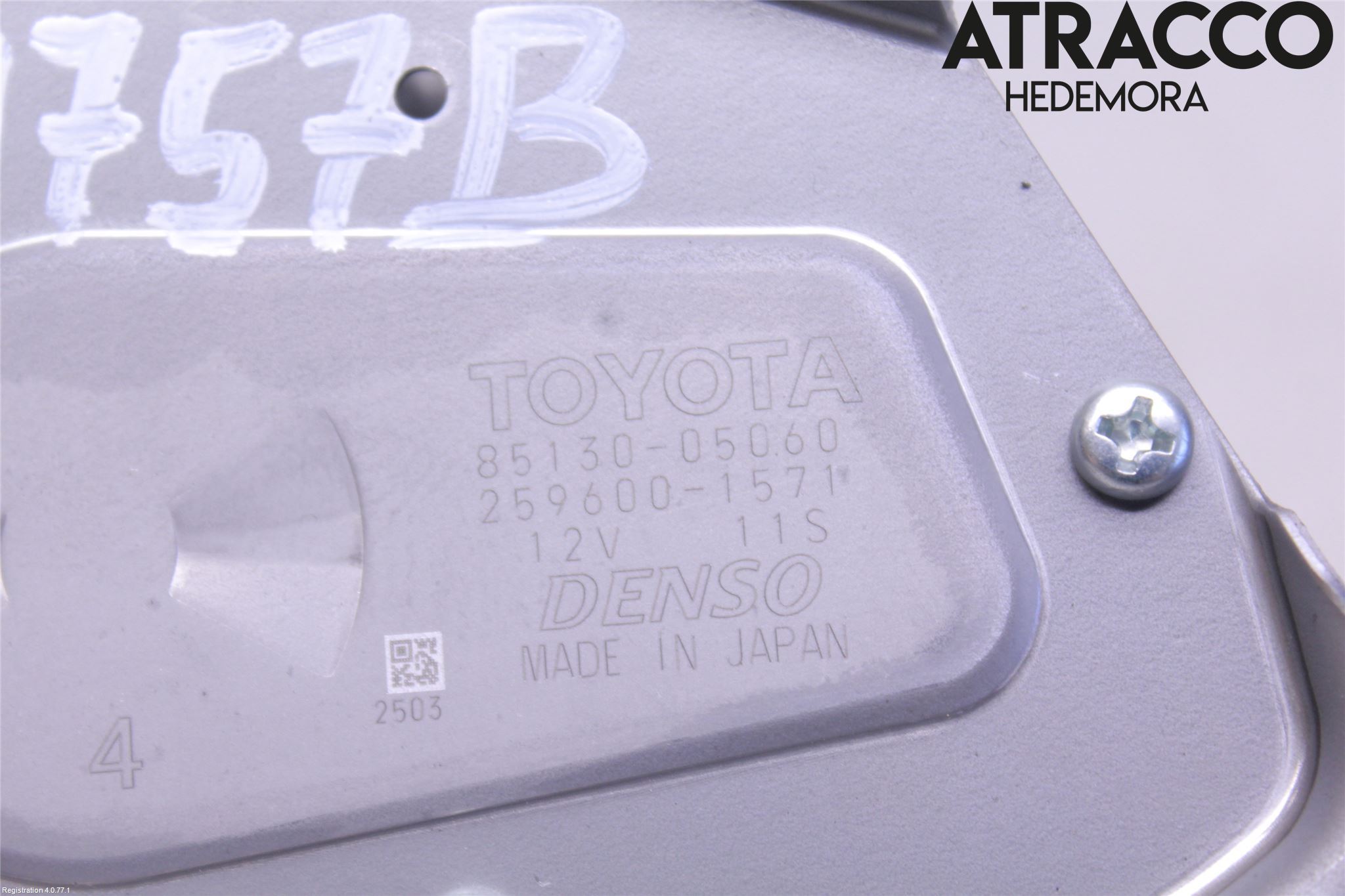 Toyota AVENSIS 16-18 Viskermotor Bakluke