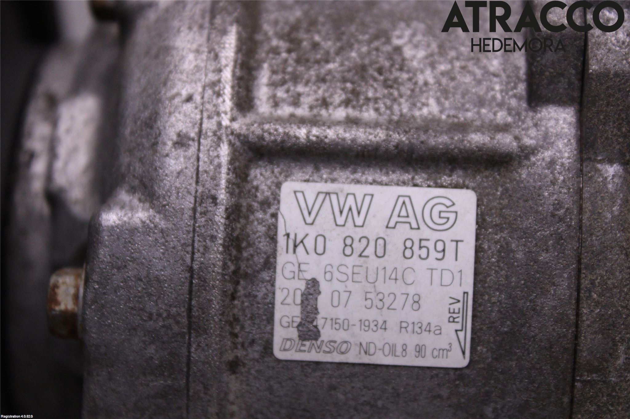 Volkswagen VW PASSAT 11-14 Varme Ac Kompressor