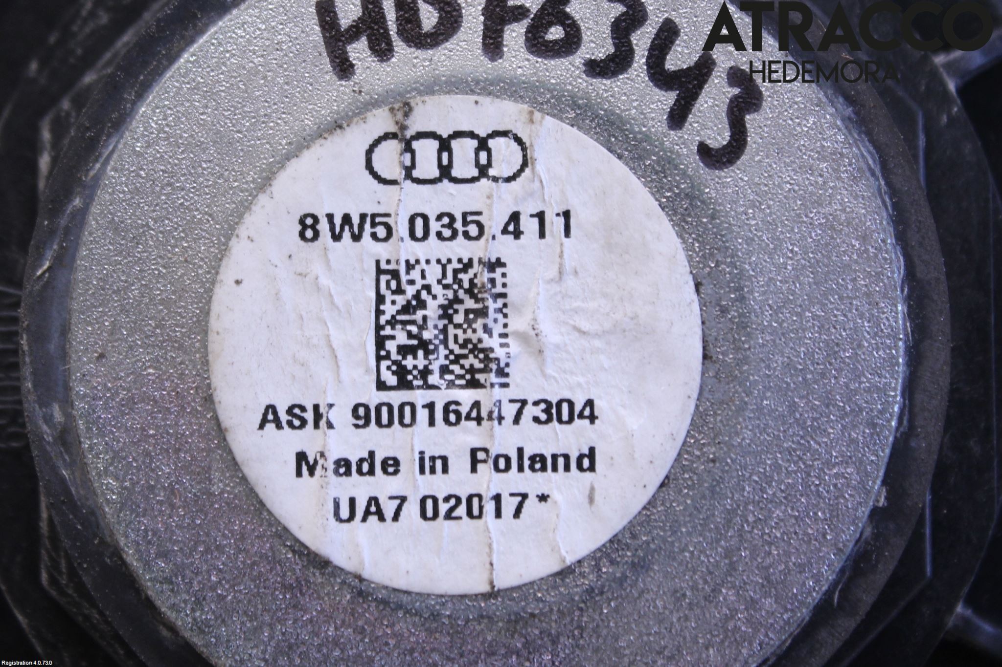 Audi A5 17- Innr Høyttaler