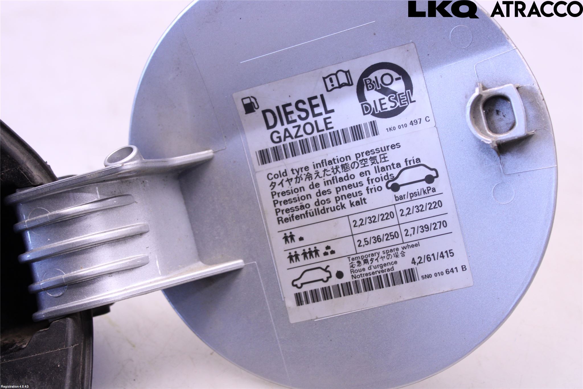 Volkswagen VW TIGUAN 07-16 Drivstoff Tankluke