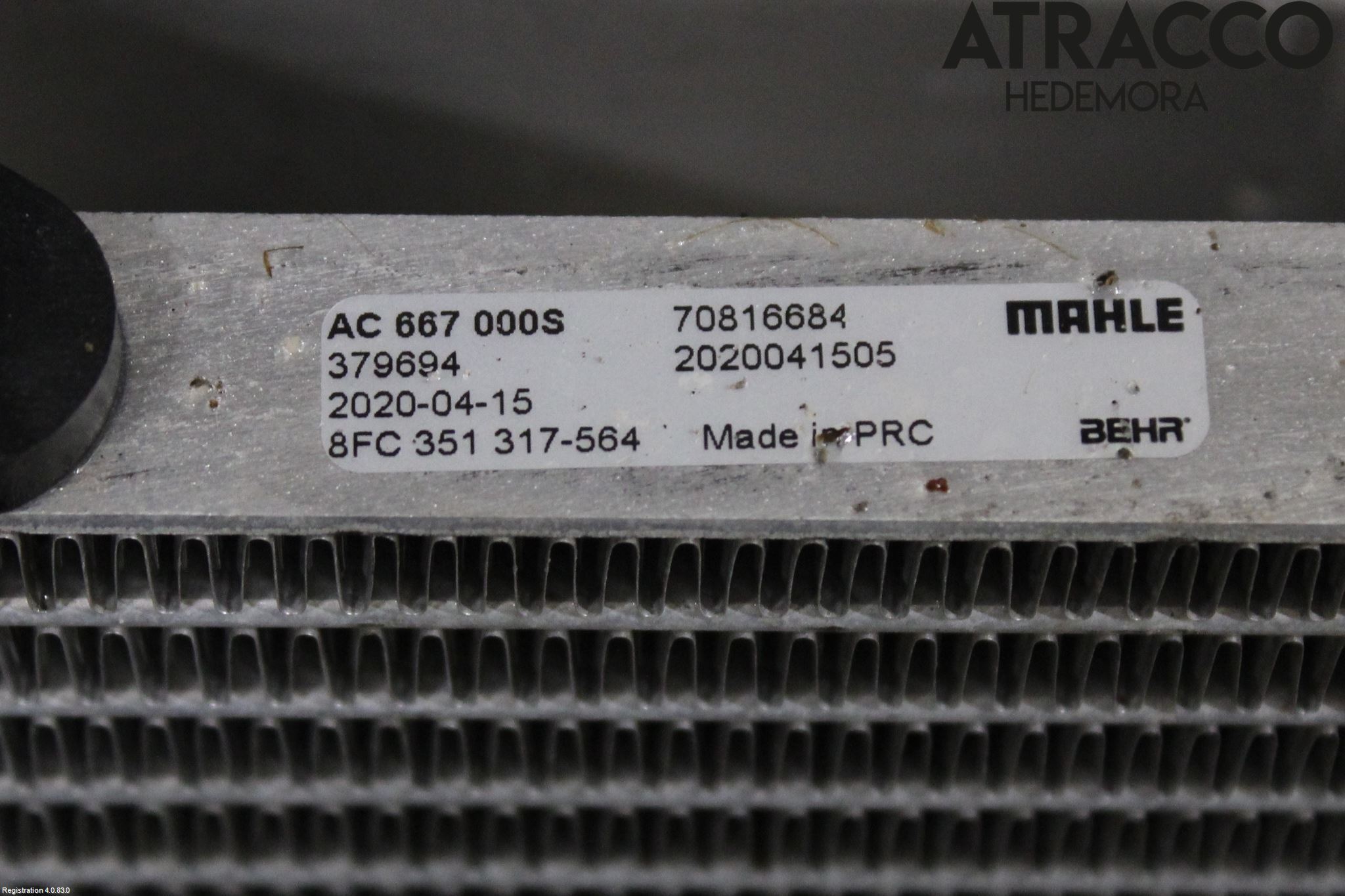 Citroen C4 PICASSO 06-13 Varme Ac Kondenser-Kjøler