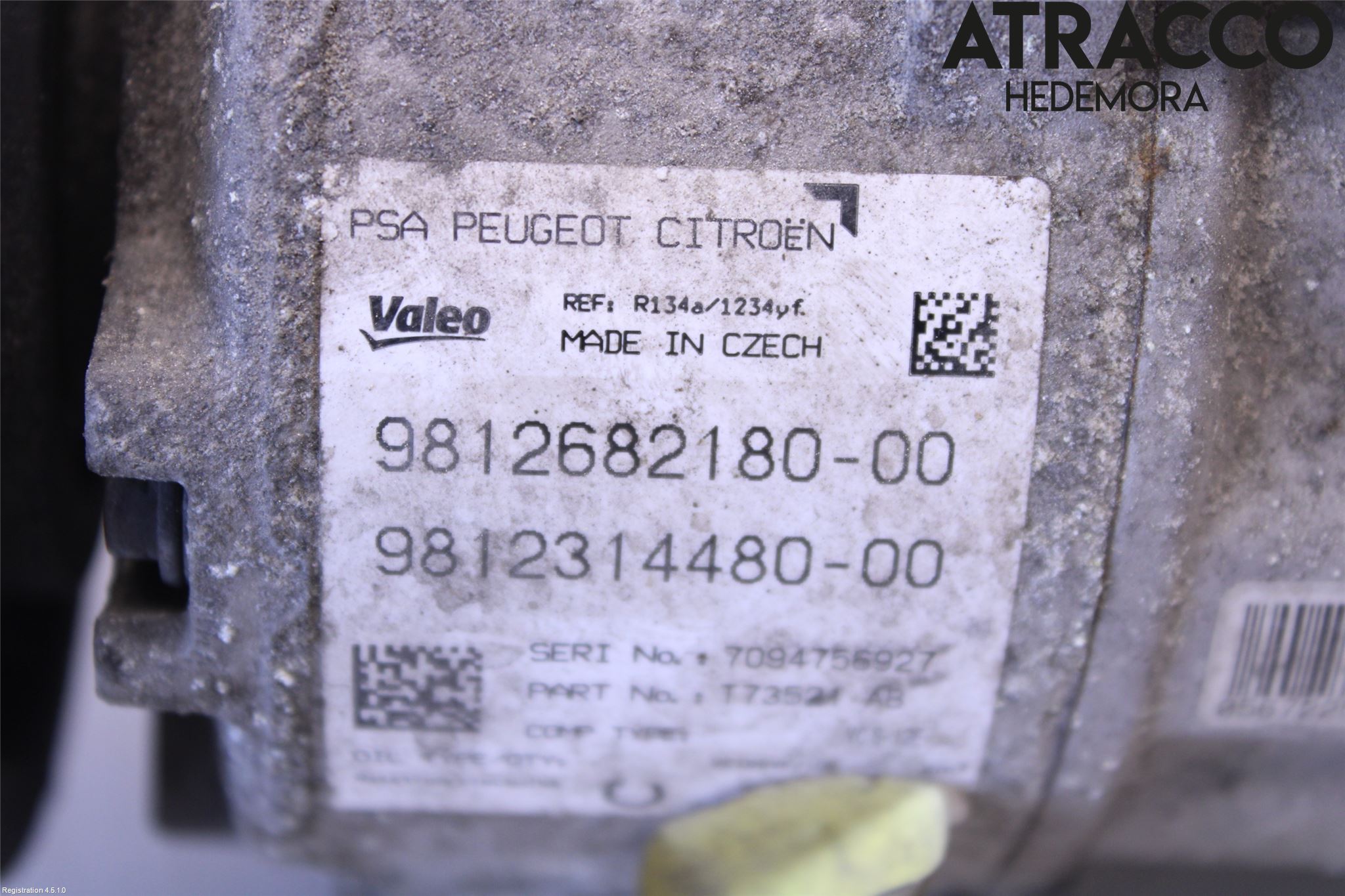 Peugeot 308 14-21 Varme Ac Kompressor