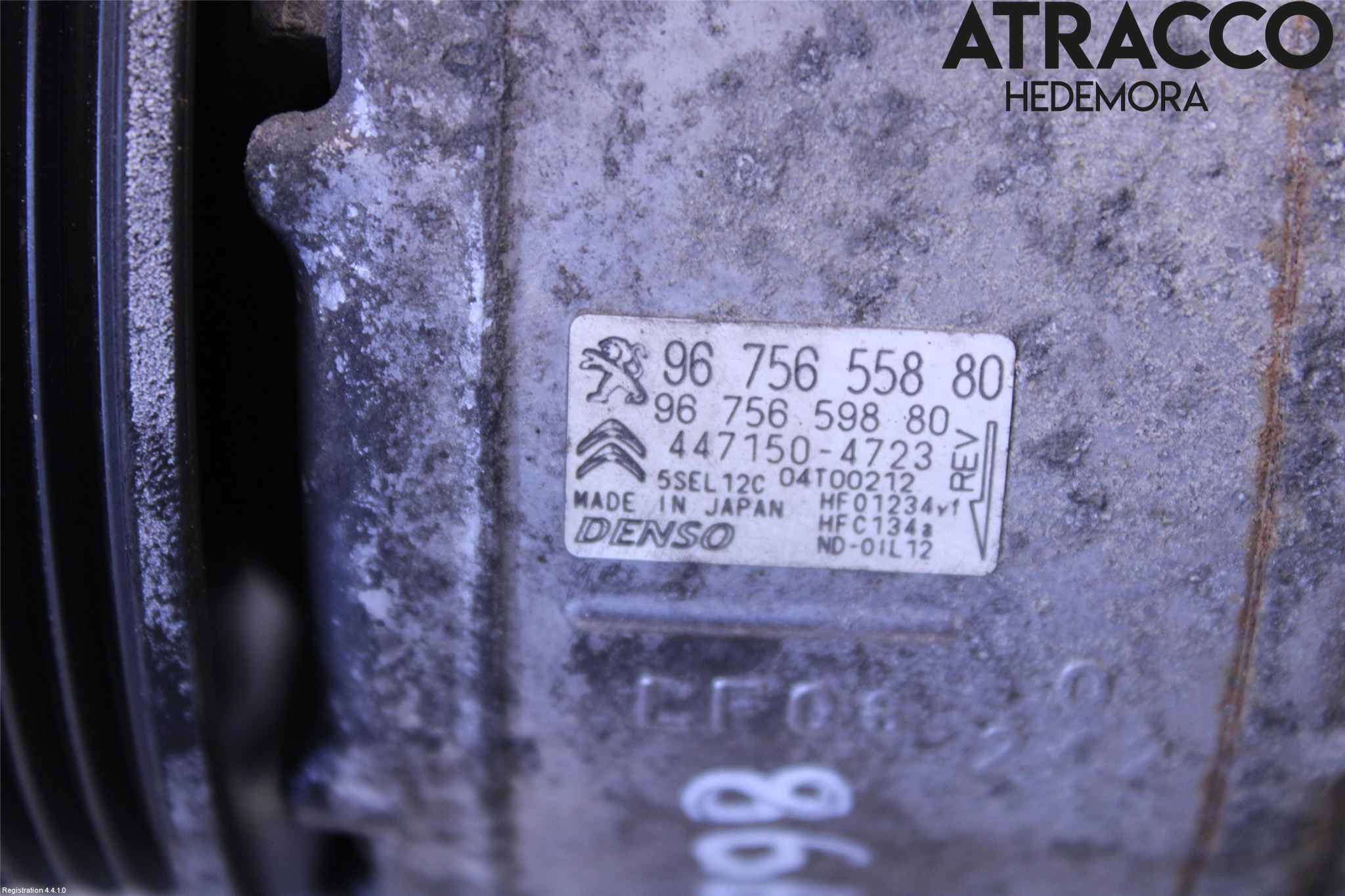 Citroen C4 GRAND PICASSO 14-18 Varme Ac Kompressor