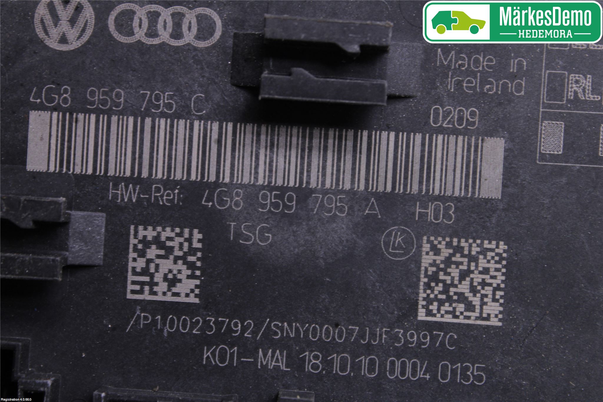 Audi A7/S7 4G 11-17 Styreenhet Dør