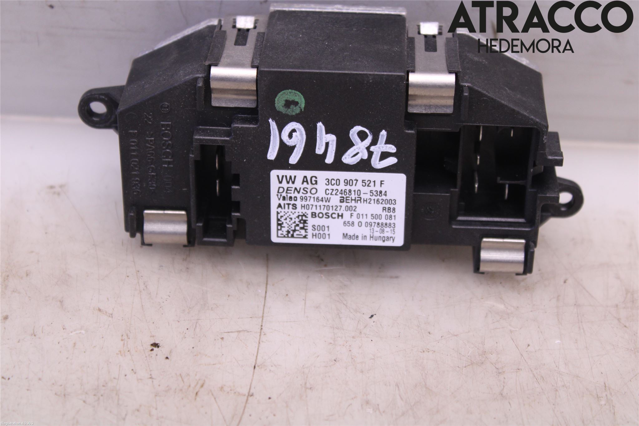 Volkswagen VW CADDY 11-15 Varmeapparat Viftemotstand