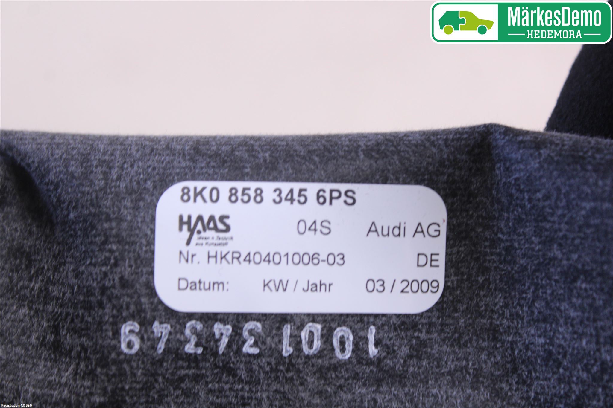 Audi A4/S4 08-11 Rattdeksel - Deksler