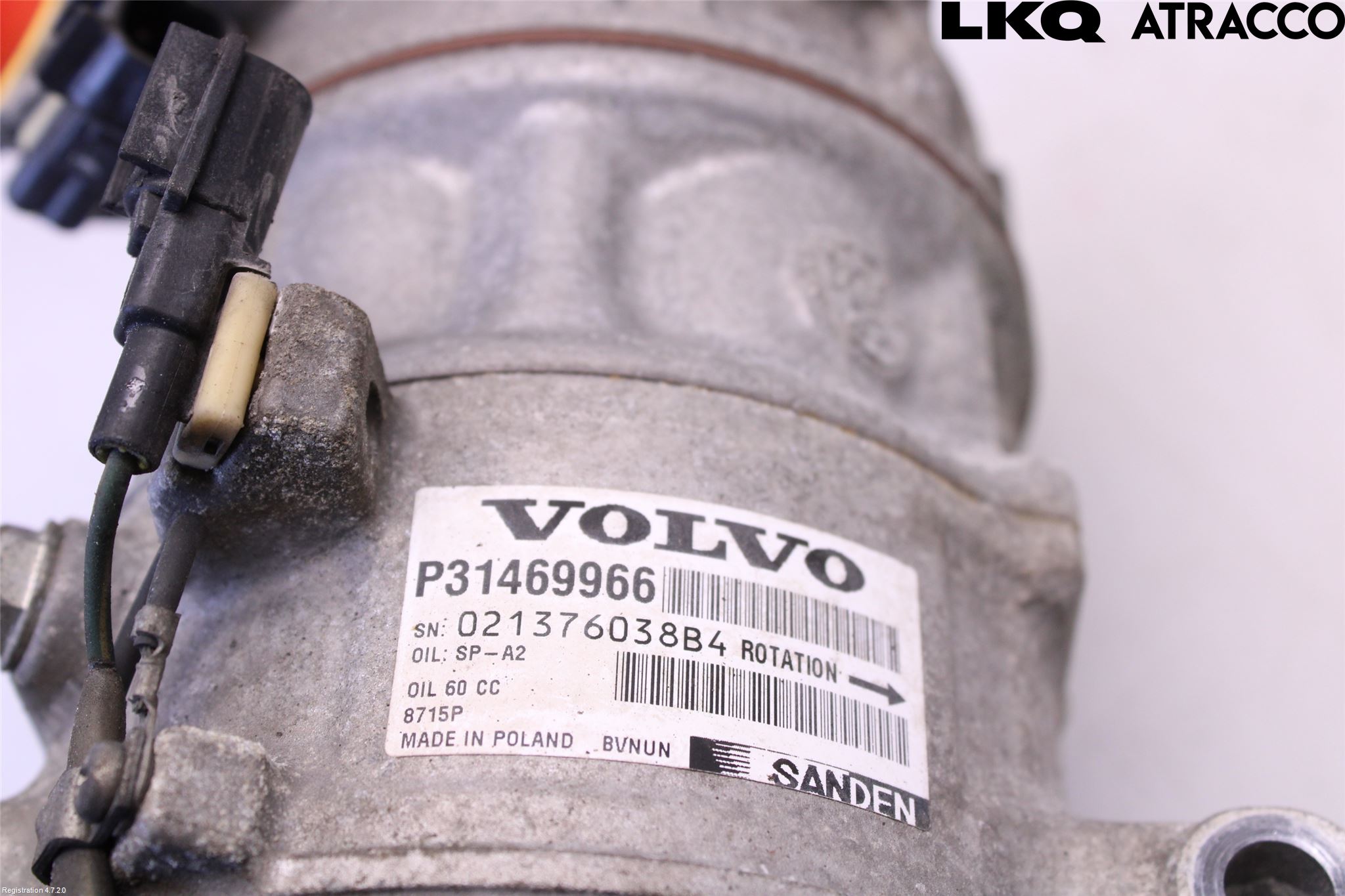 Volvo V90 17->> Varme Ac Kompressor