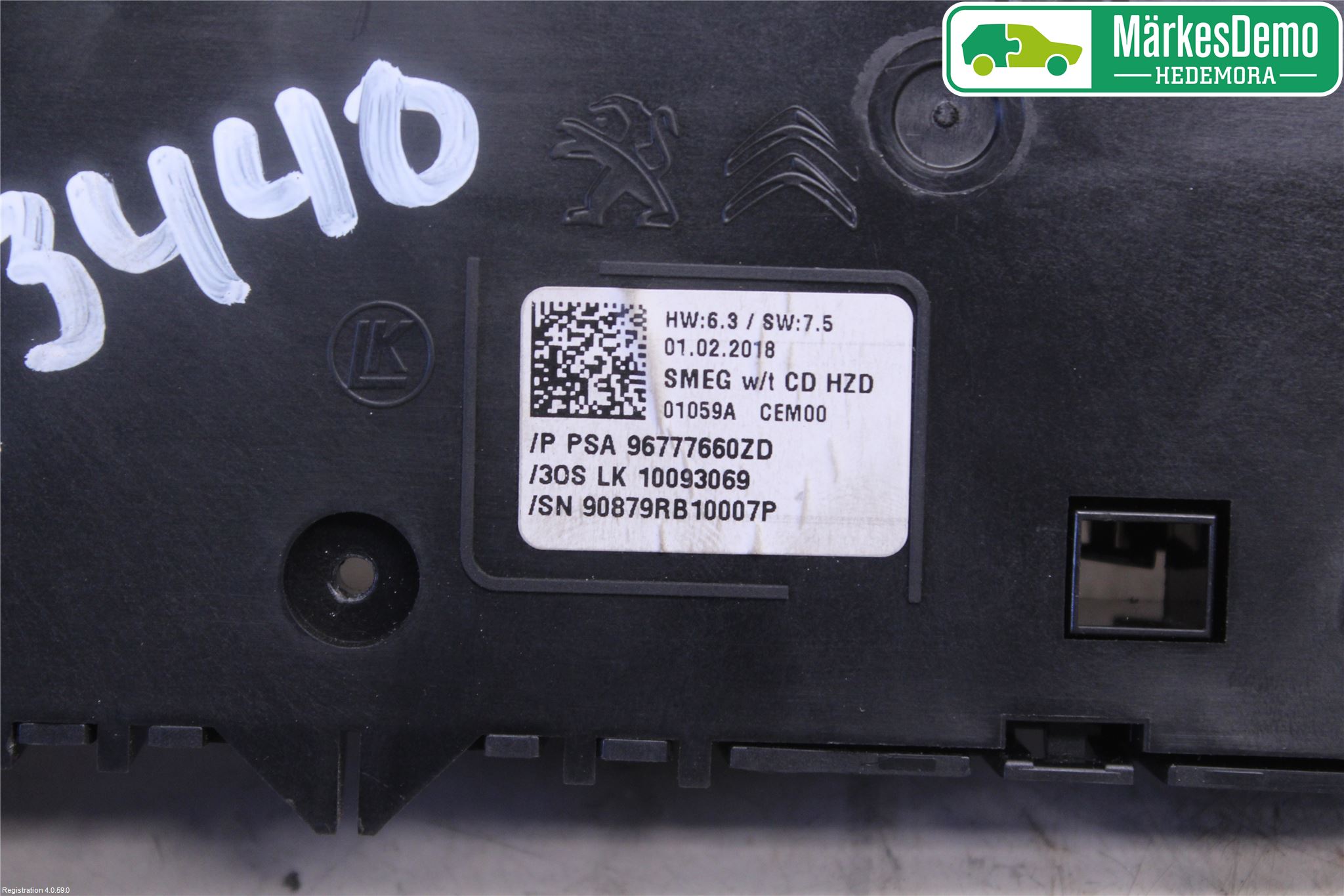 Peugeot 308 14-21 Stereo Radio Med Cd