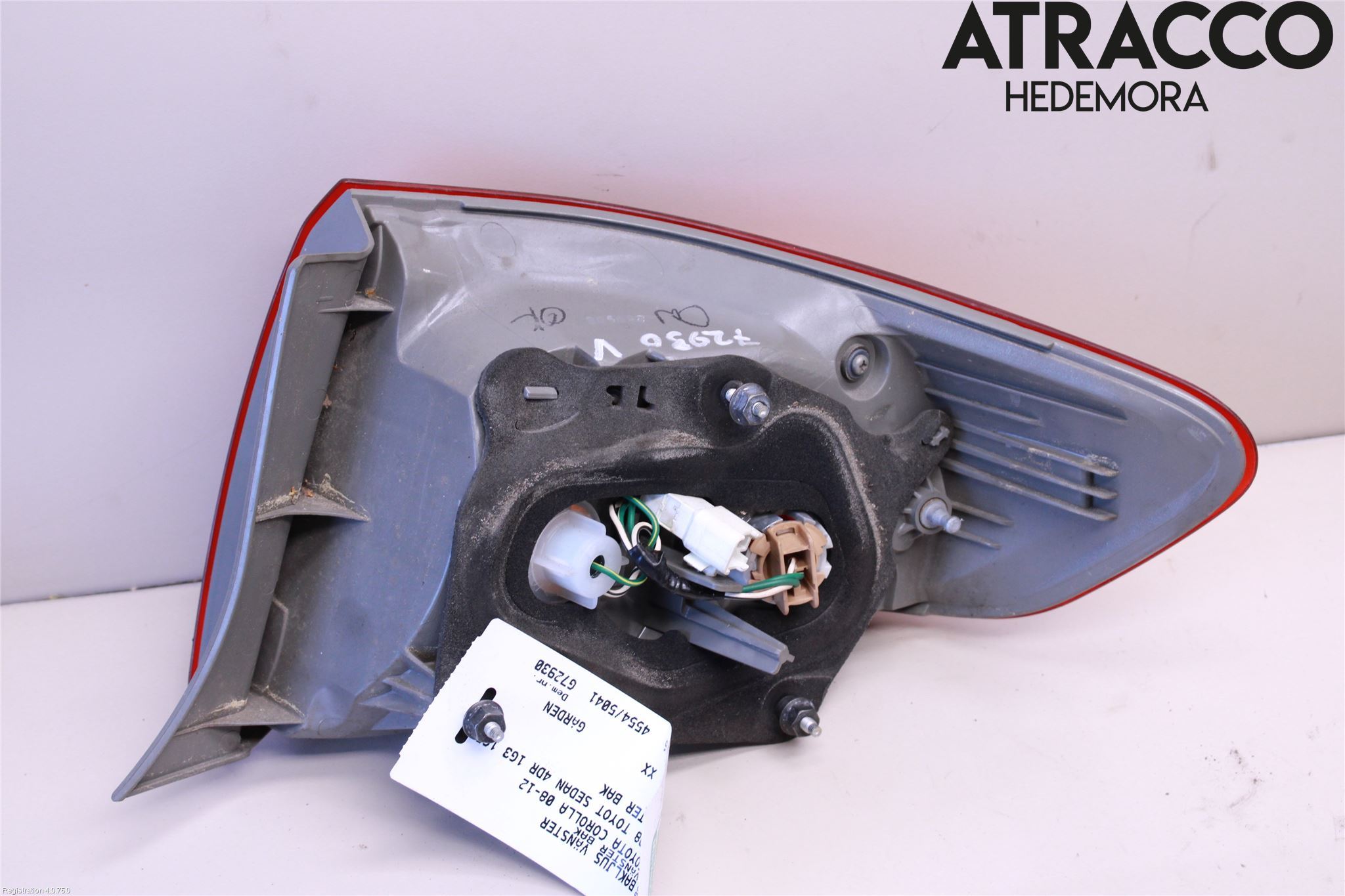 Toyota COROLLA 08-12 Baklykt Venstre