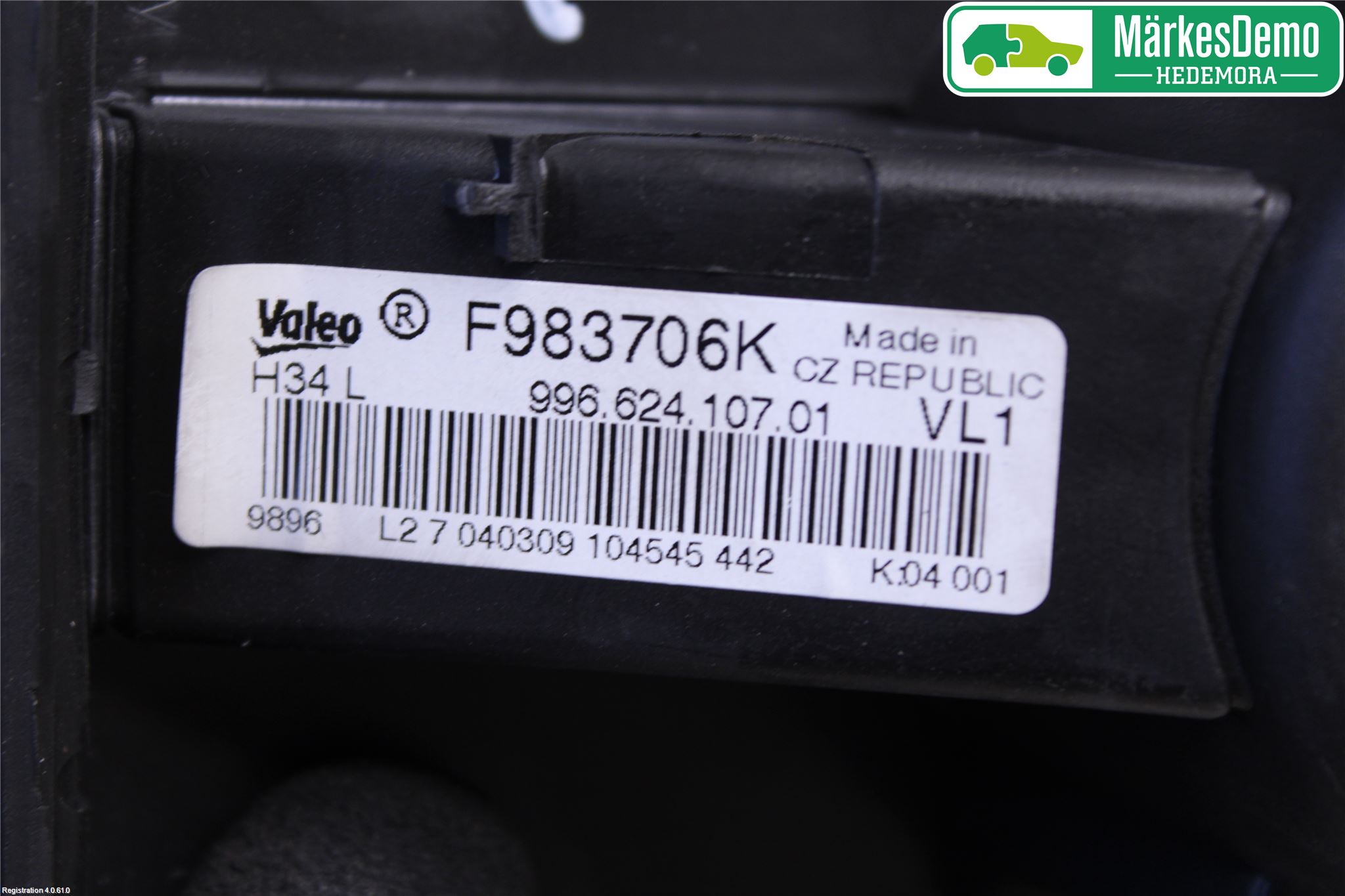 Porsche 911 64- Varme Ac Varmeapparatvifte