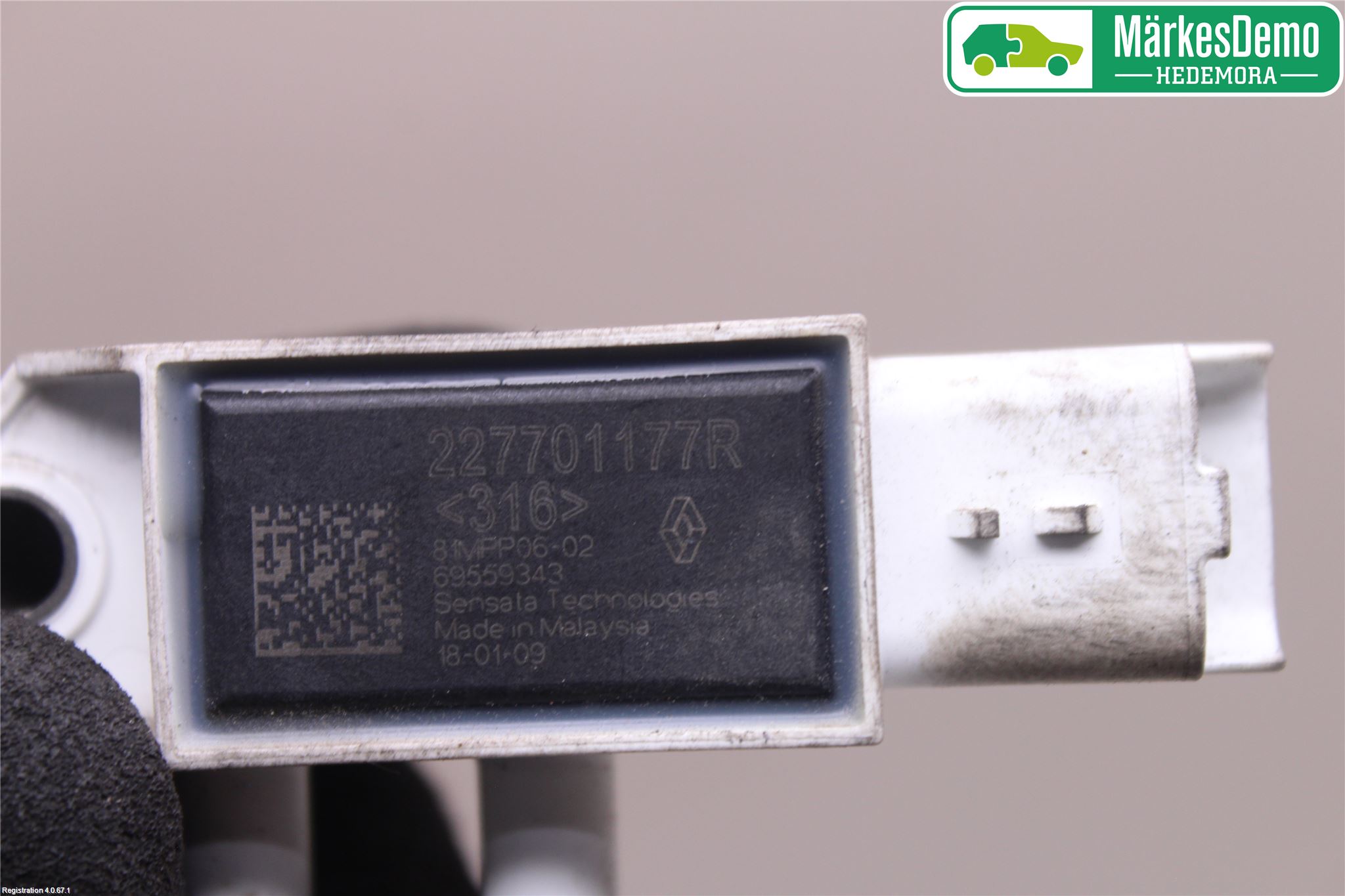 Renault KANGOO II 15-21 Sensor Temp-Trykk Avgass