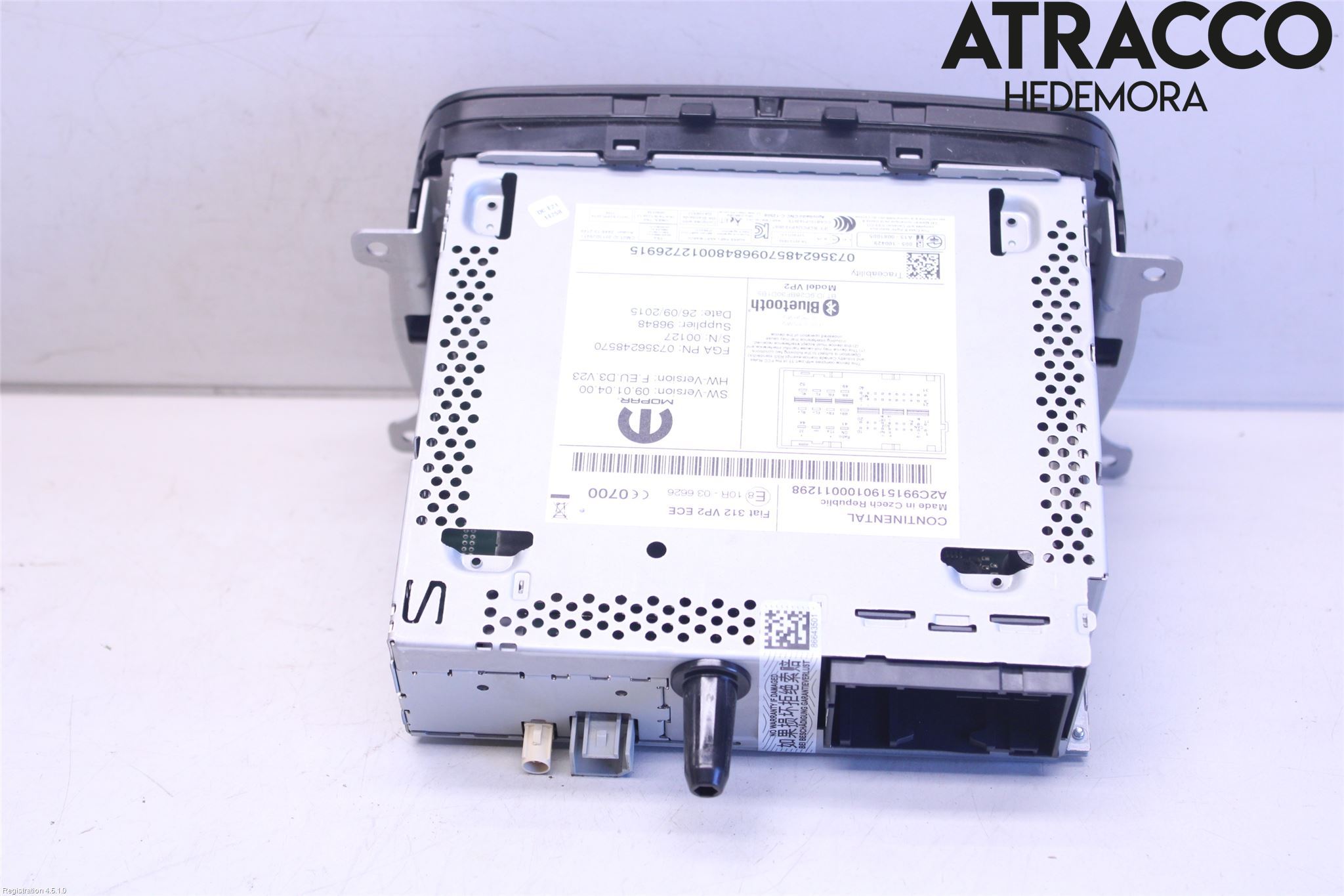 Fiat 500 07- Stereo Radio Med Cd