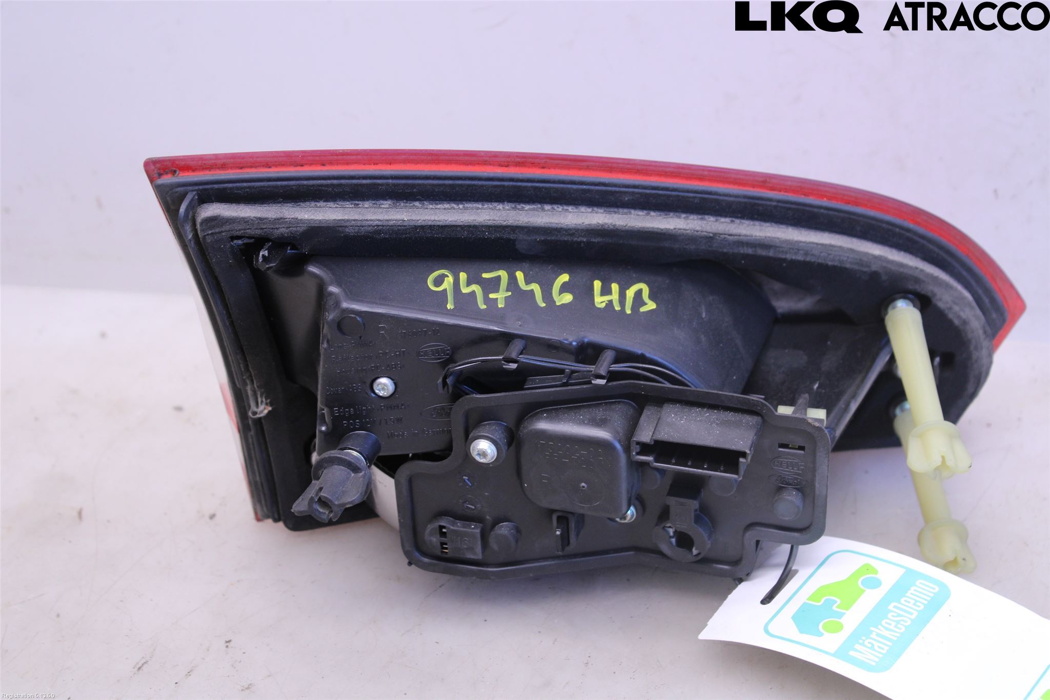Ford S-MAX 06-15 Baklykt Høyre  På Luke(Indre)