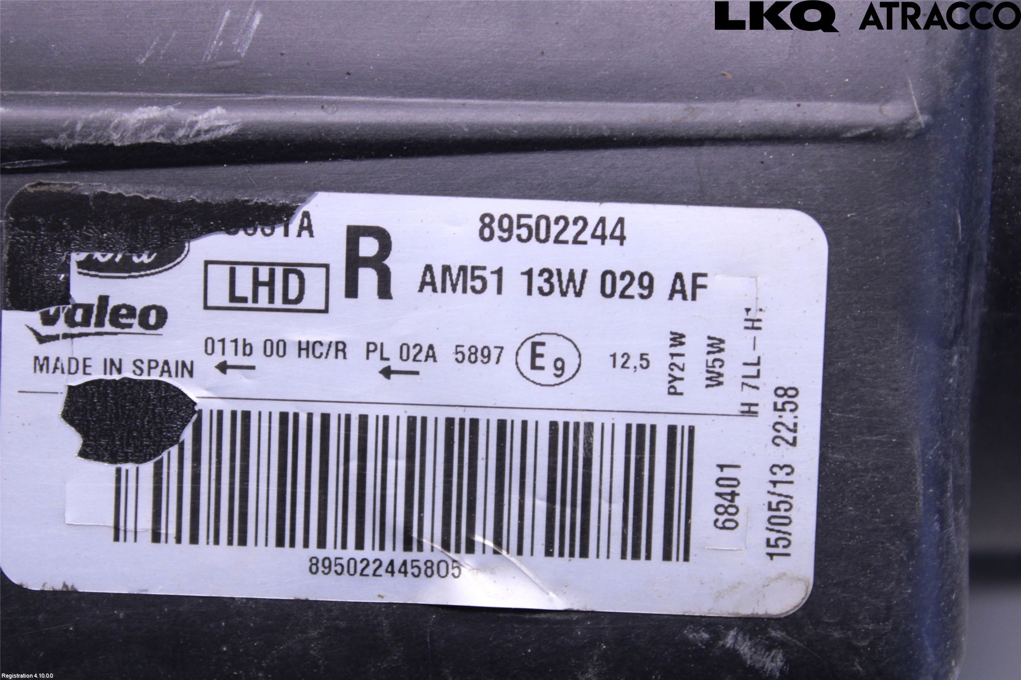 Ford GRAND C-MAX  11-14 Frontlykt Høyre