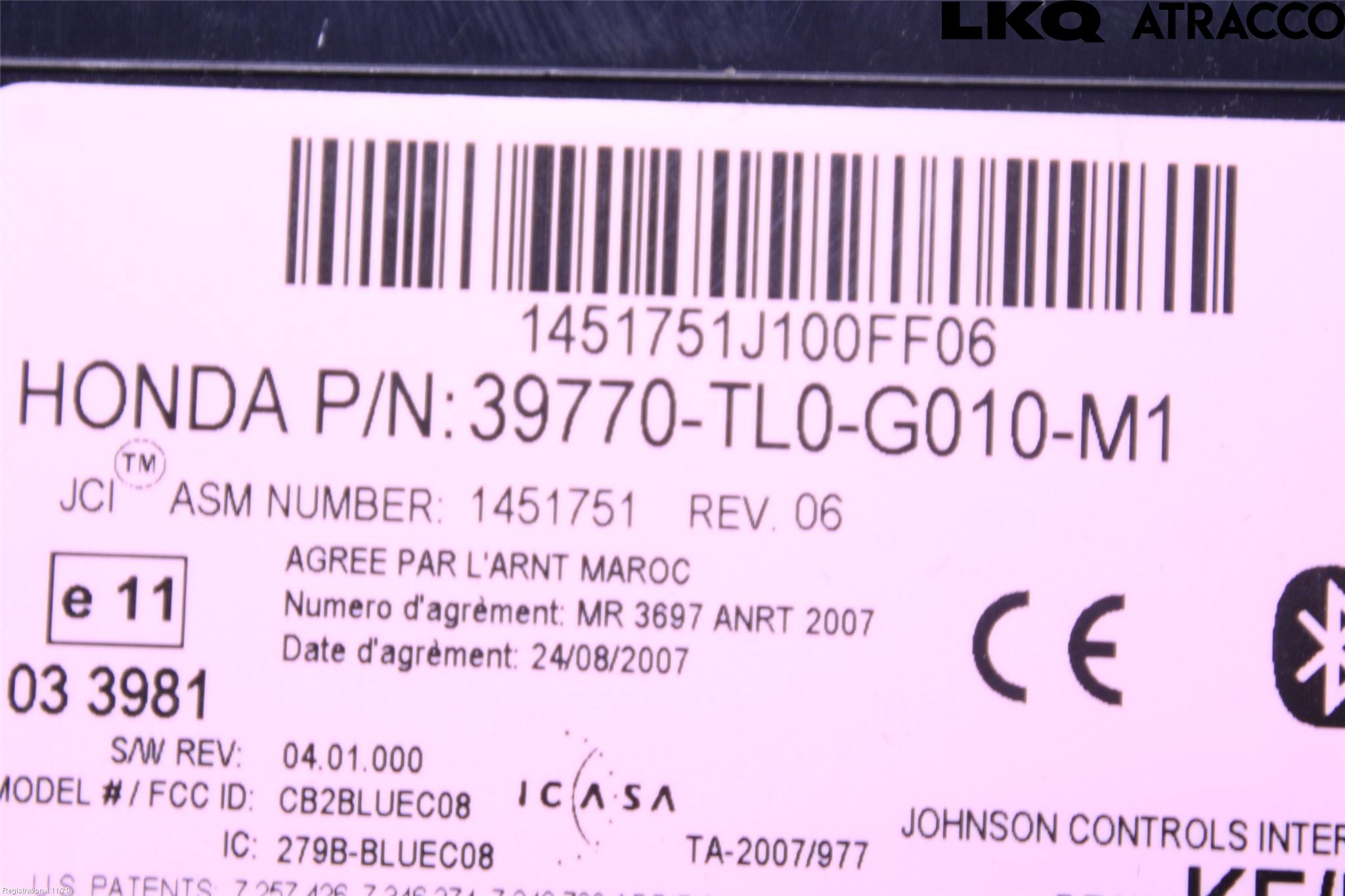 Honda ACCORD    08- Styreenhet Øvrig