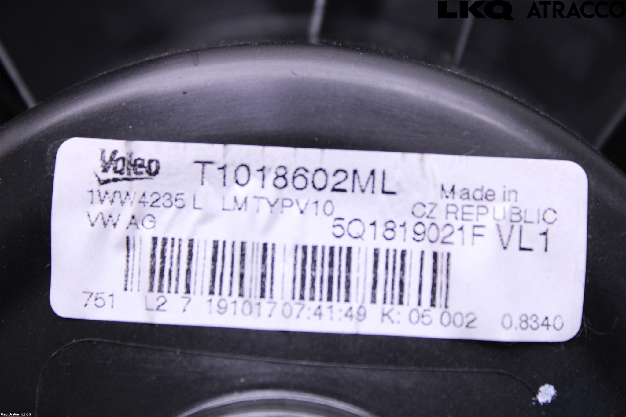 Volkswagen VW GOLF / E-GOLF VII 13-20 Varme Ac Varmeapparatvifte
