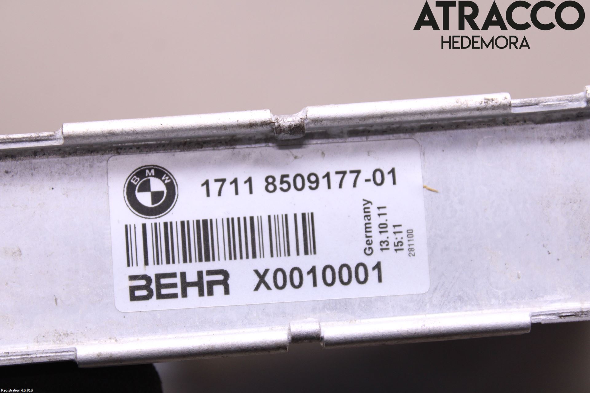 BMW 5 F10/F11/F18 09-17 Radiator Manuell