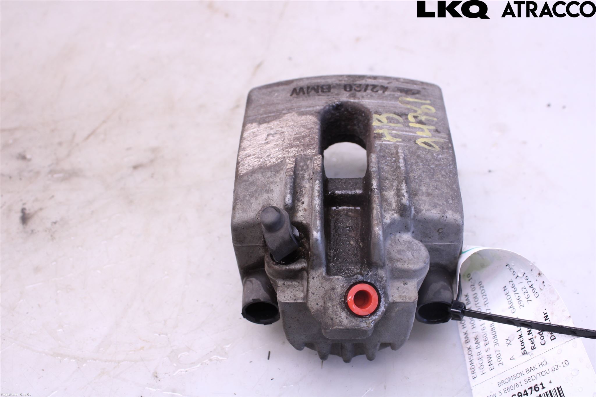 BMW 5 E60/61 Sed/Tou 02-10 Bremsecaliper Bak Høyre