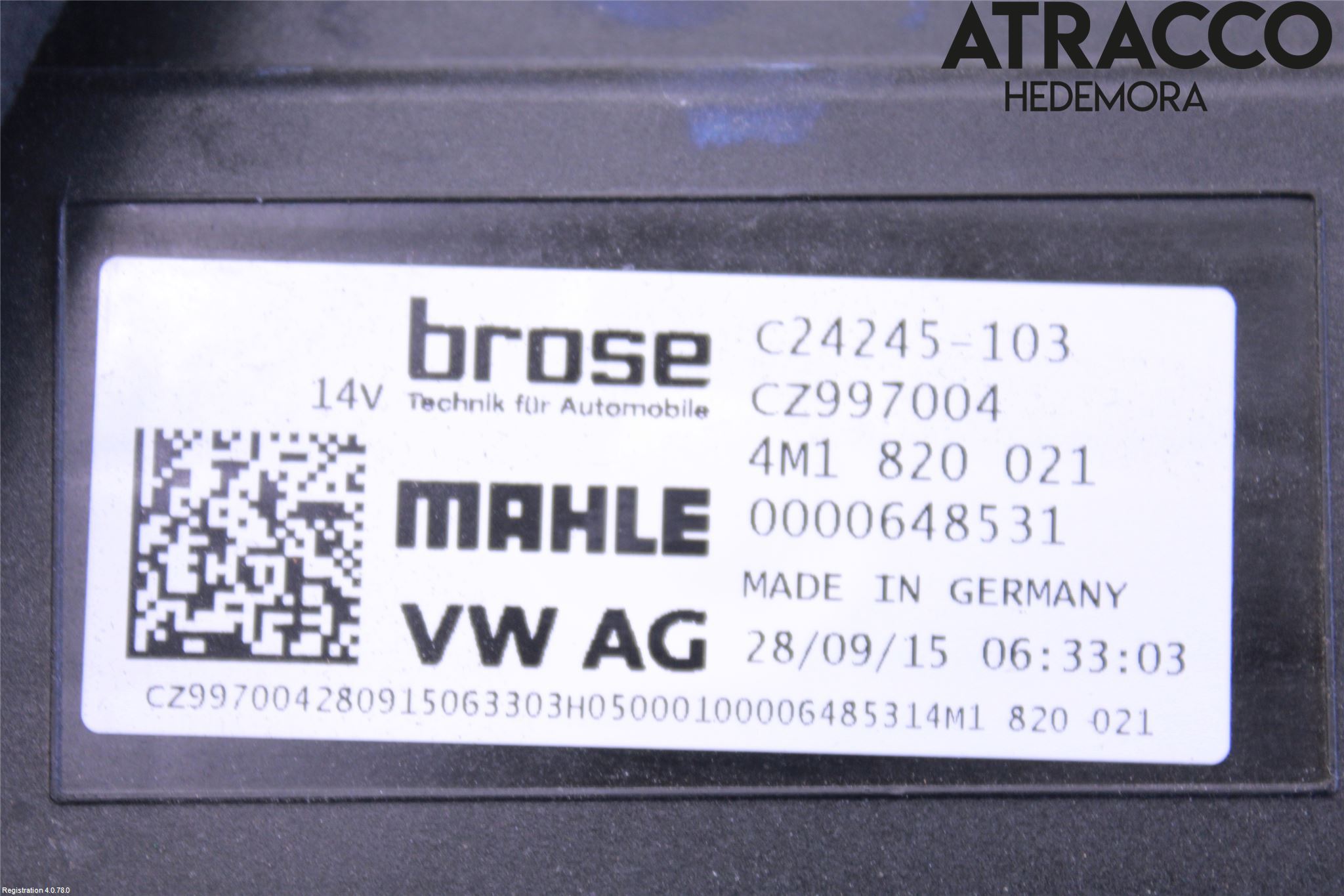 Audi Q7/SQ7 Varme Ac Varmeapparatvifte