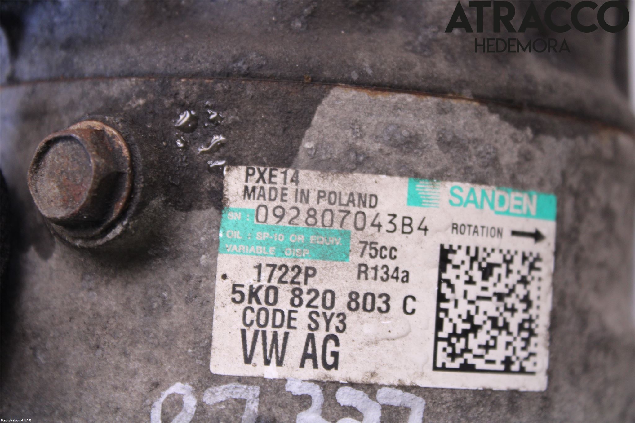 Skoda FABIA 07-14 Varme Ac Kompressor