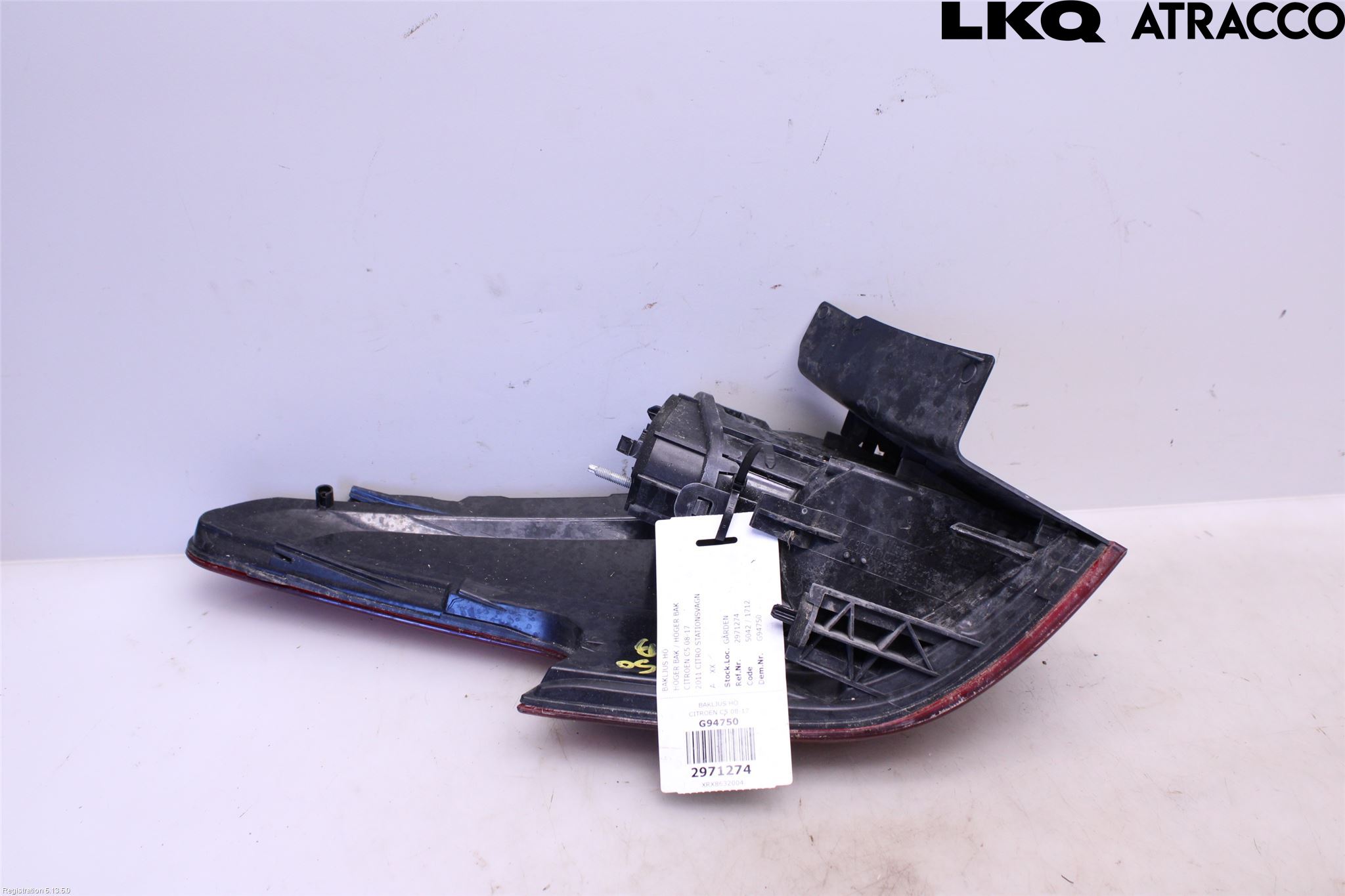 Citroen C5 08-17 Baklykt Høyre