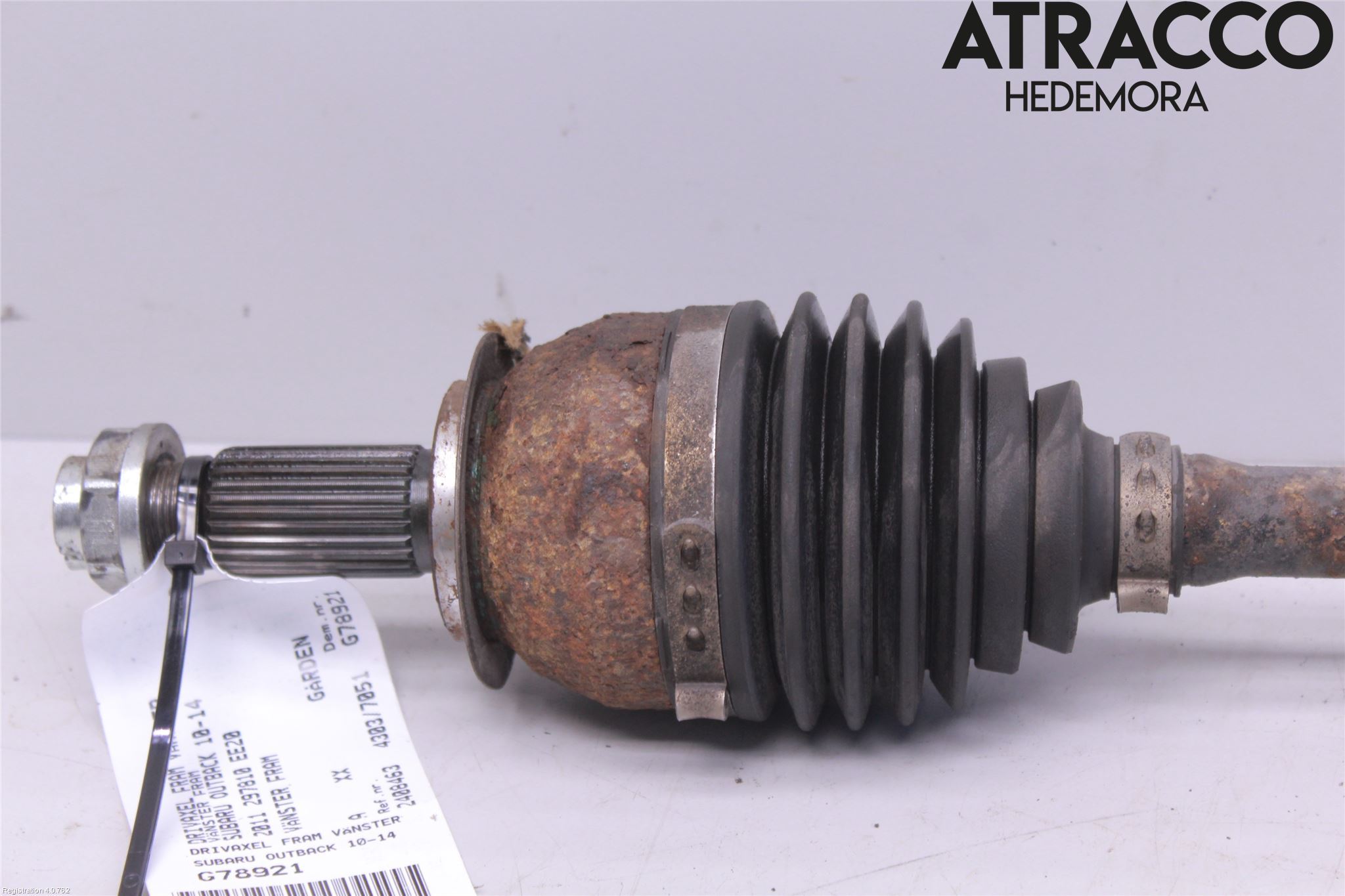 Subaru OUTBACK 10-15 Drivaksel Foran Kompl Venstre