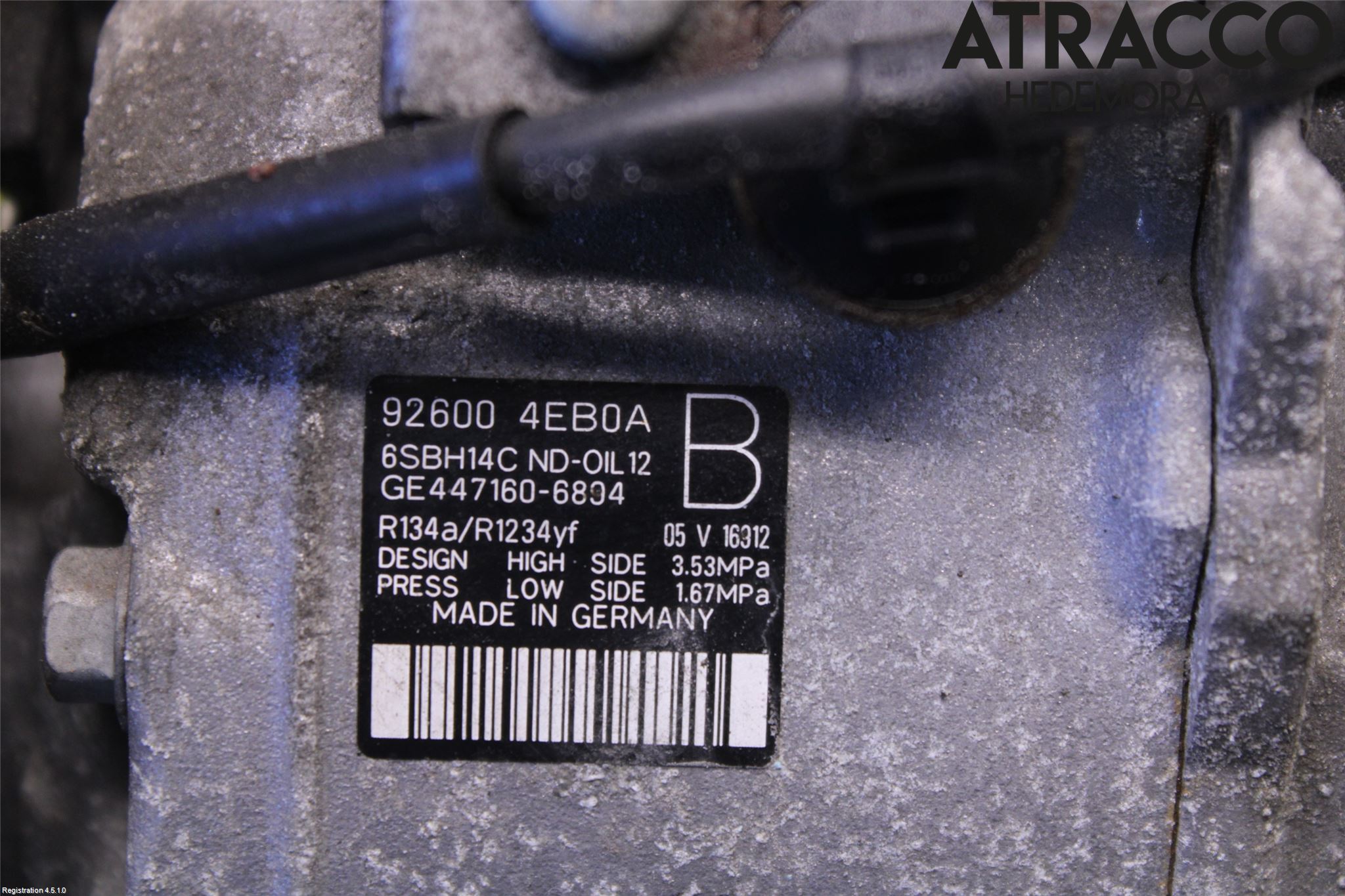 Nissan QASHQAI 17-21 Varme Ac Kompressor
