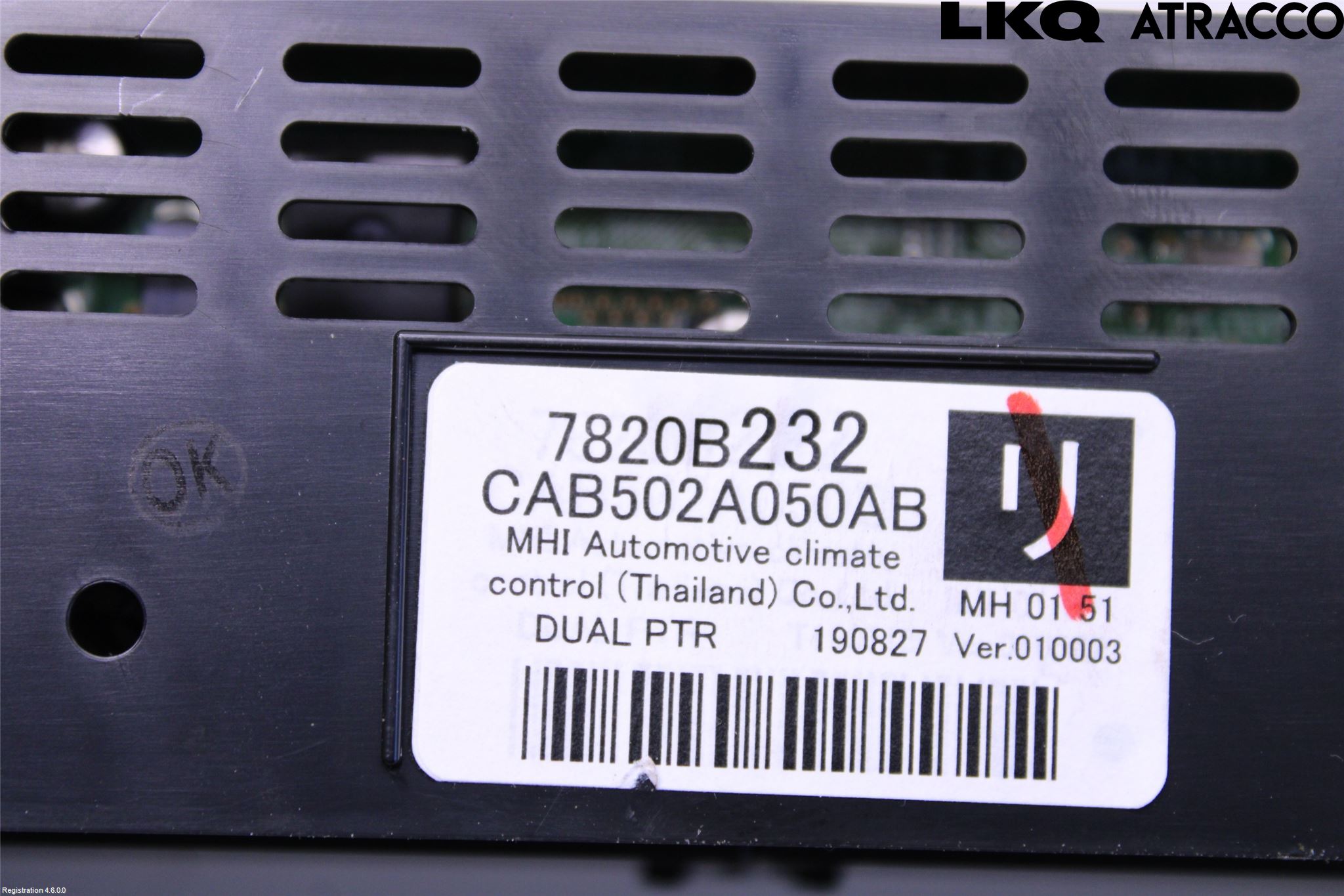Mitsubishi OUTLANDER 13-21 Varme Ac Betjening-Display