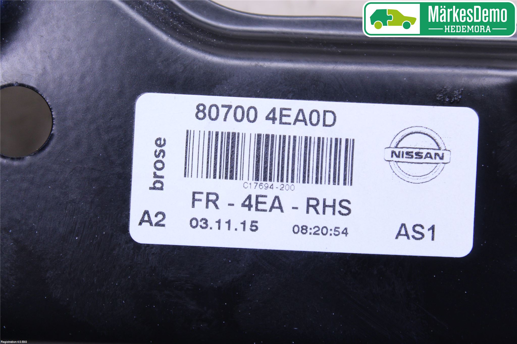 Nissan QASHQAI 14-17 Vindusheis El Komp