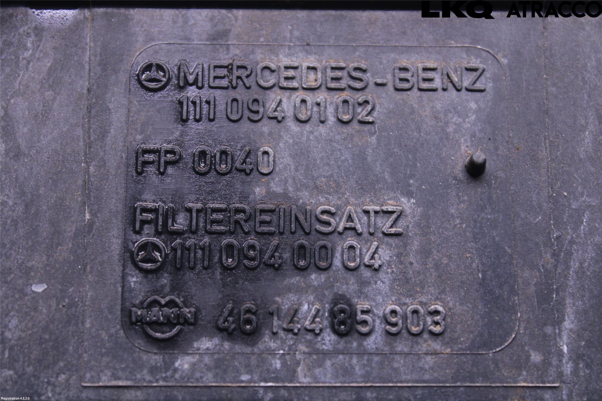 Mercedes-Benz MB 200-500  (W124) 86-96 Luftfilter Boks