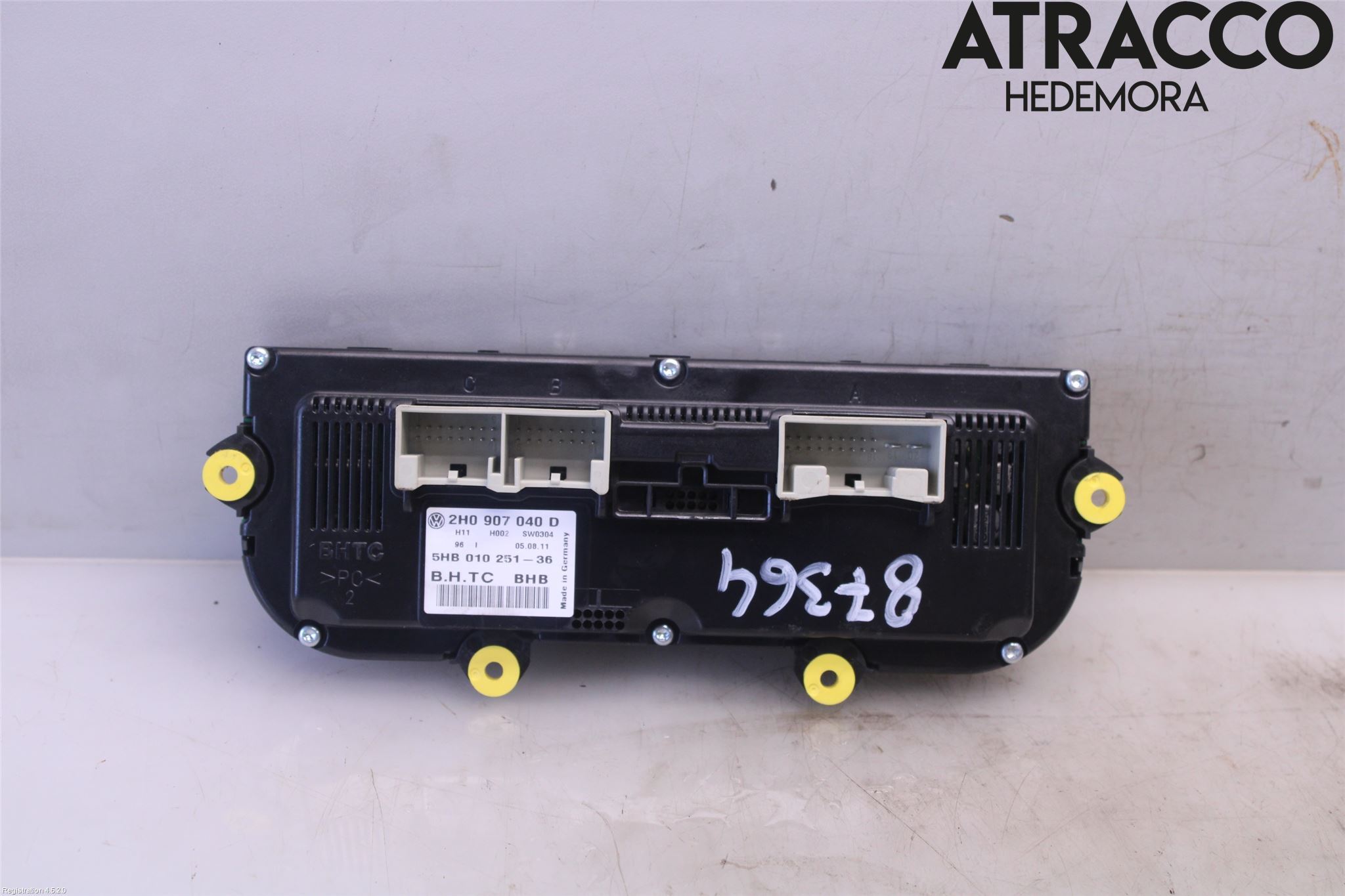 Volkswagen VW AMAROK 2H 10-22 Varme Ac Betjening-Display