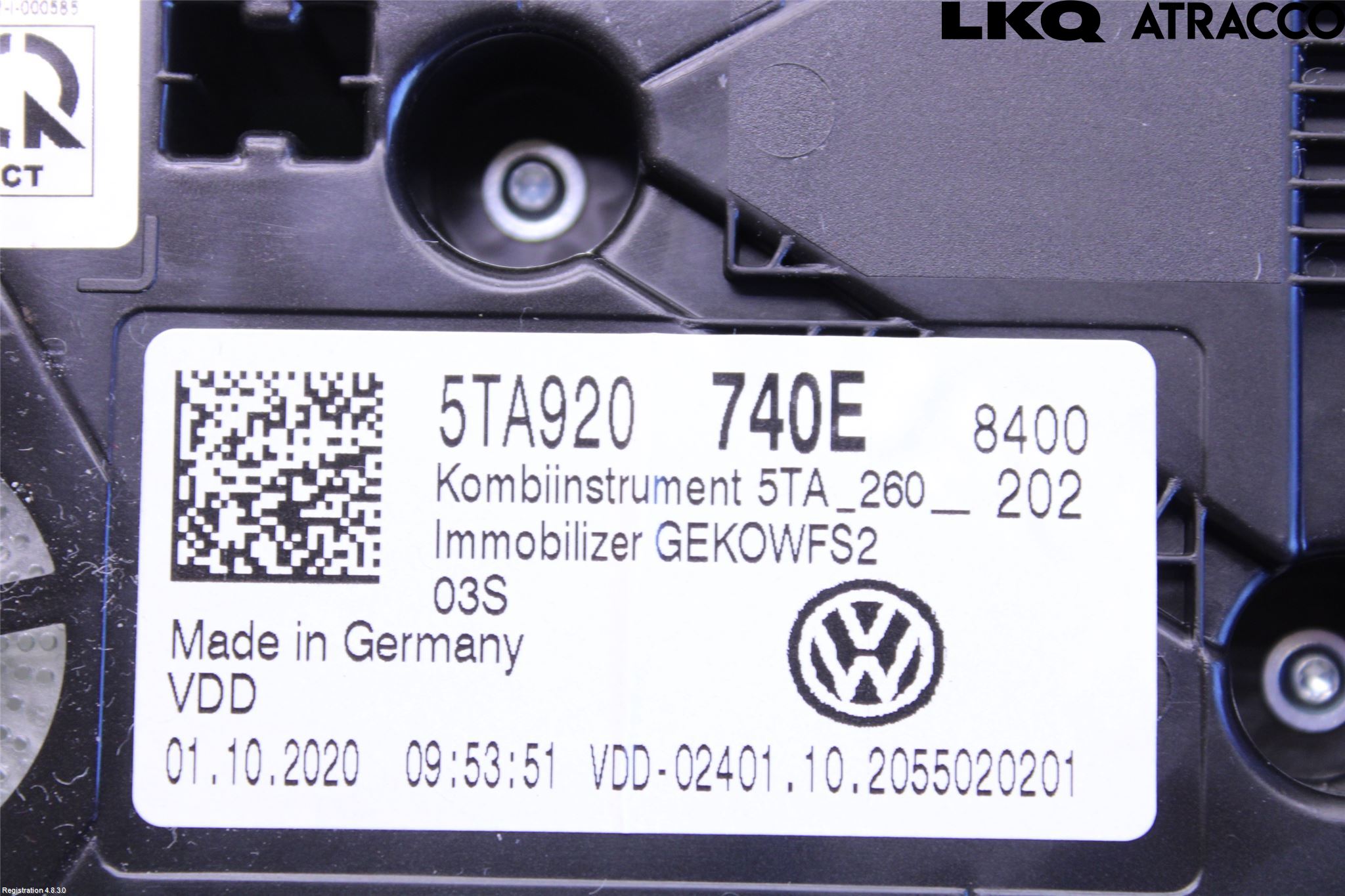 Volkswagen VW TOURAN 16- Instr Kombinert
