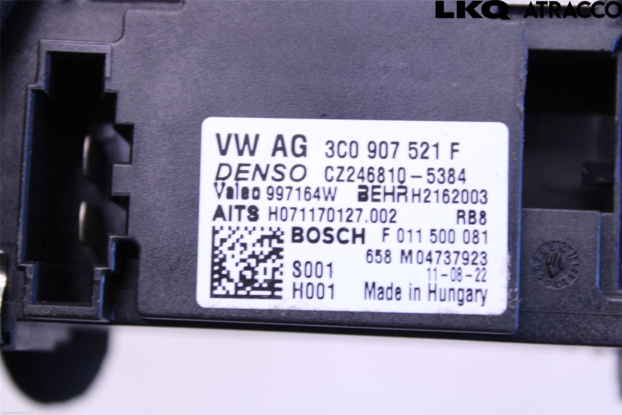 Volkswagen VW TOURAN 10-15 Varmeapparat Viftemotstand