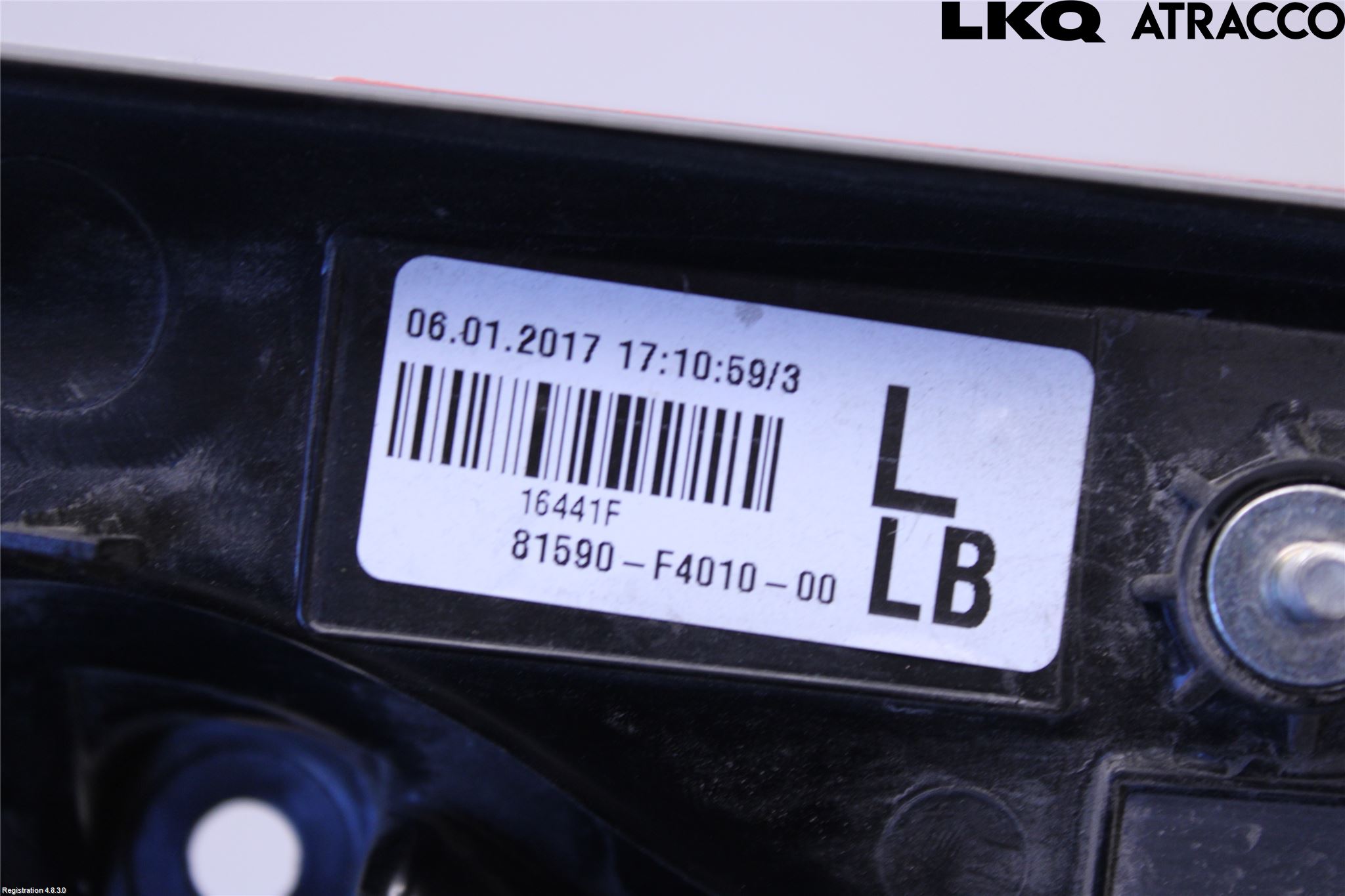 Toyota C-HR 16-23 Baklykt Venstre