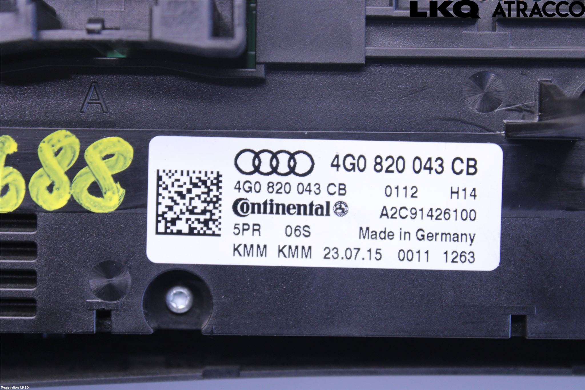 Audi A7/S7 4G 11-17 Varme Ac Betjening-Display
