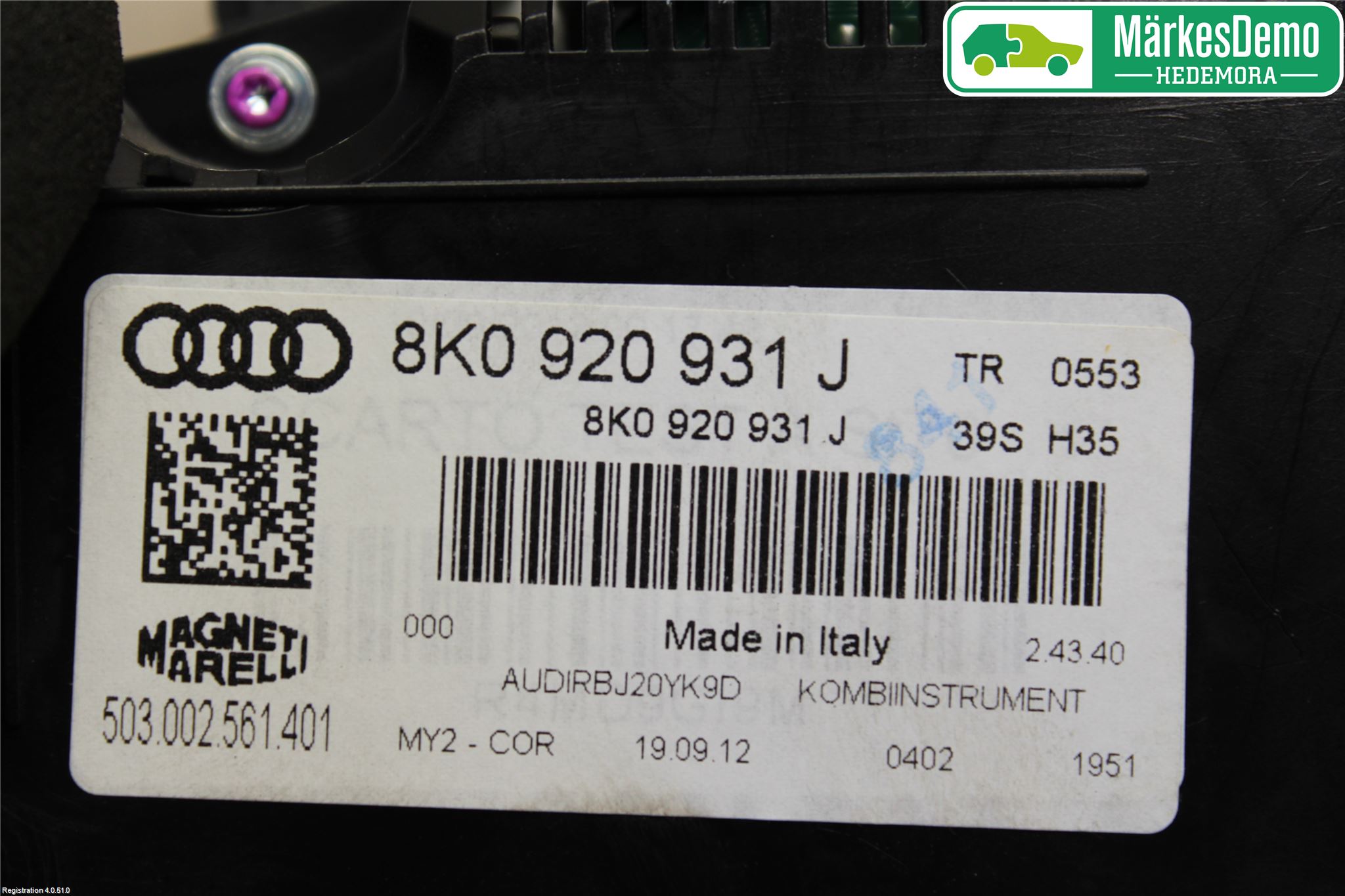 Audi A4 ALLROAD 09-16 Instr Kombinert