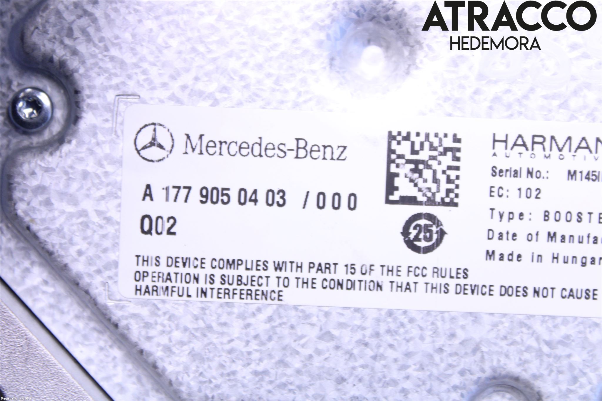 Mercedes-Benz MB CLA-KLASS (C118/X118) 19- Stereo Forsterker