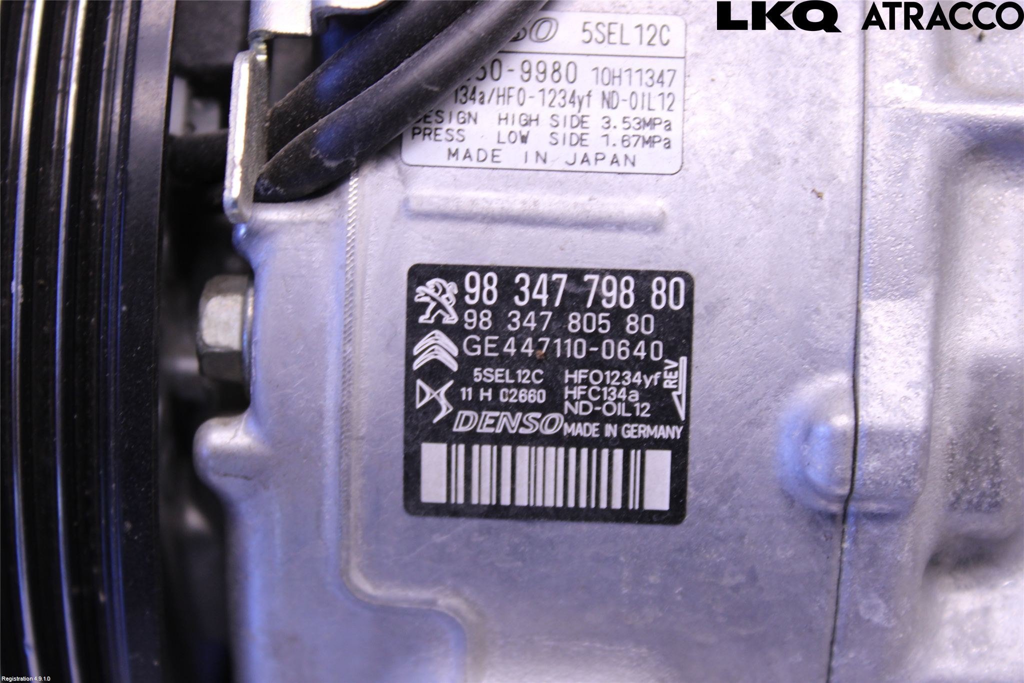 Peugeot 2008/E-2008 20- Varme Ac Kompressor