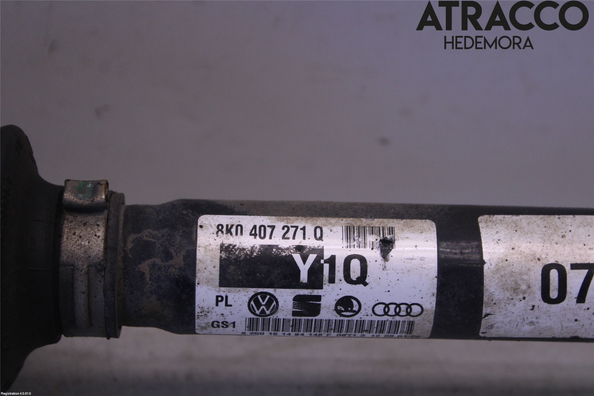 Audi A5 07-16 Drivaksel Foran Kompl Venstre