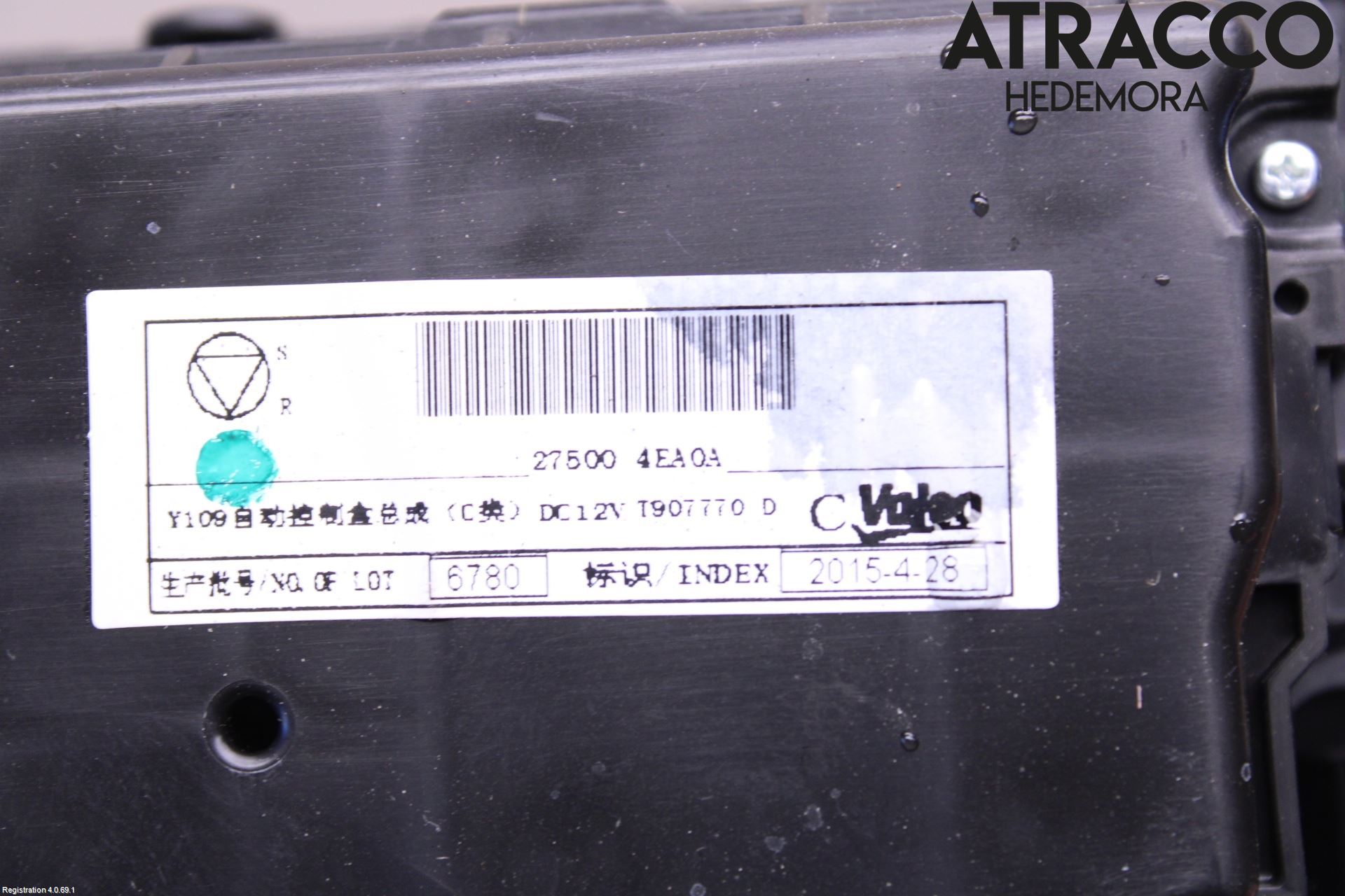 Nissan QASHQAI 14-17 Varme Ac Betjening-Display