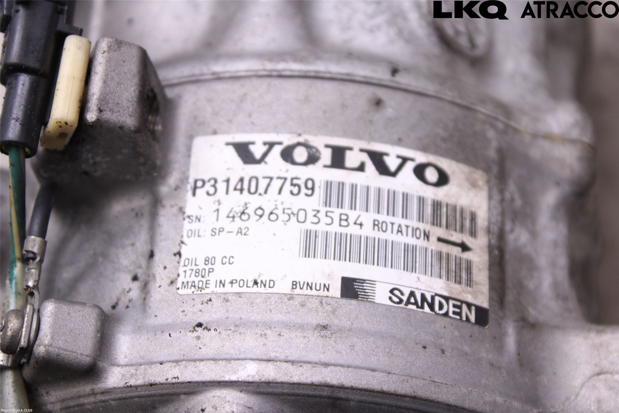 Volvo XC90/RECHARGE 16- Varme Ac Kompressor