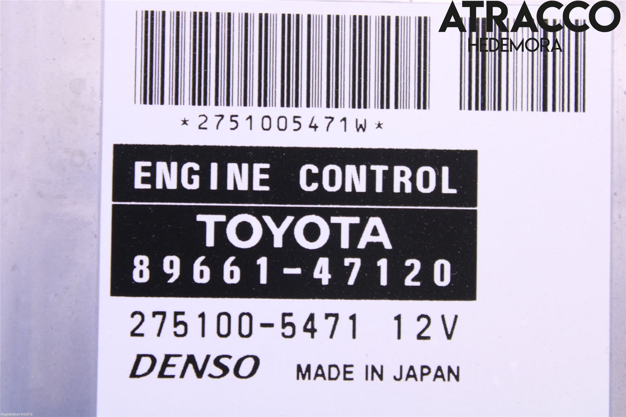 Toyota PRIUS NWH20 04-08 Styreenhet Innsprøytning
