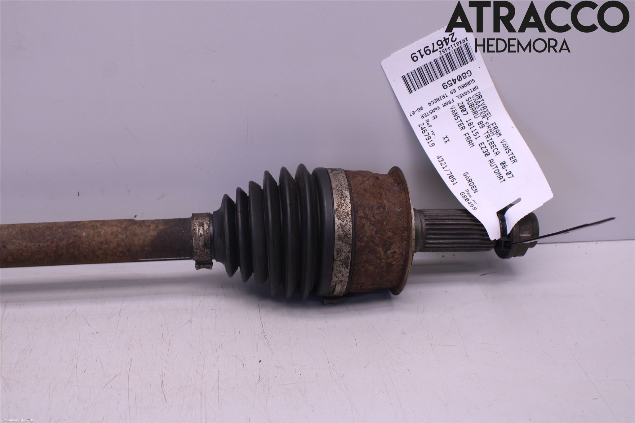 Subaru B9 TRIBECA  06-07 Drivaksel Foran Kompl Venstre